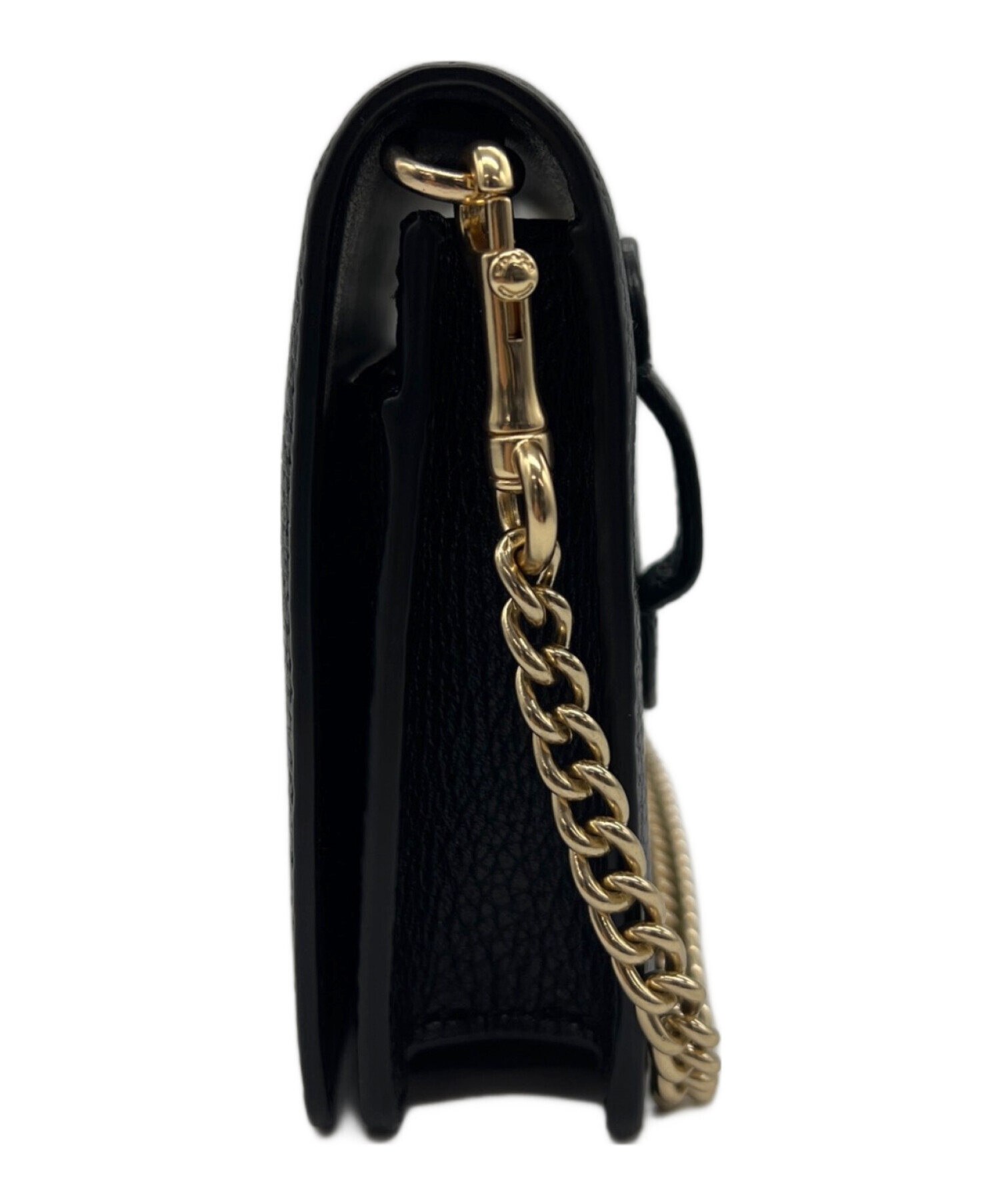 中古・古着通販】COACH (コーチ) チェーンショルダーバッグ ブラック