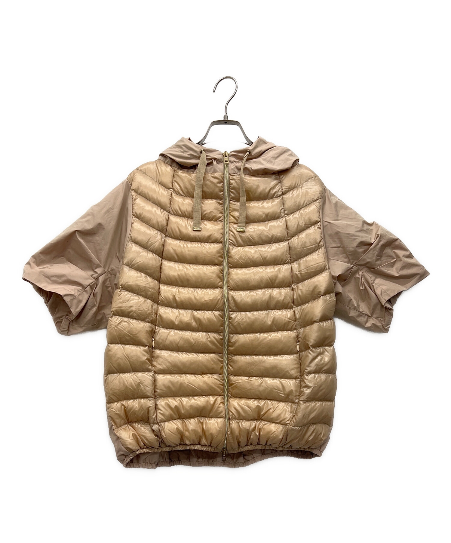 中古・古着通販】HERNO (ヘルノ) 切替半袖ダウンジャケット ピンク