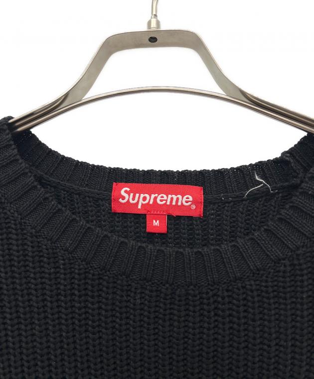 中古・古着通販】SUPREME (シュプリーム) リブニットセーター ブラック