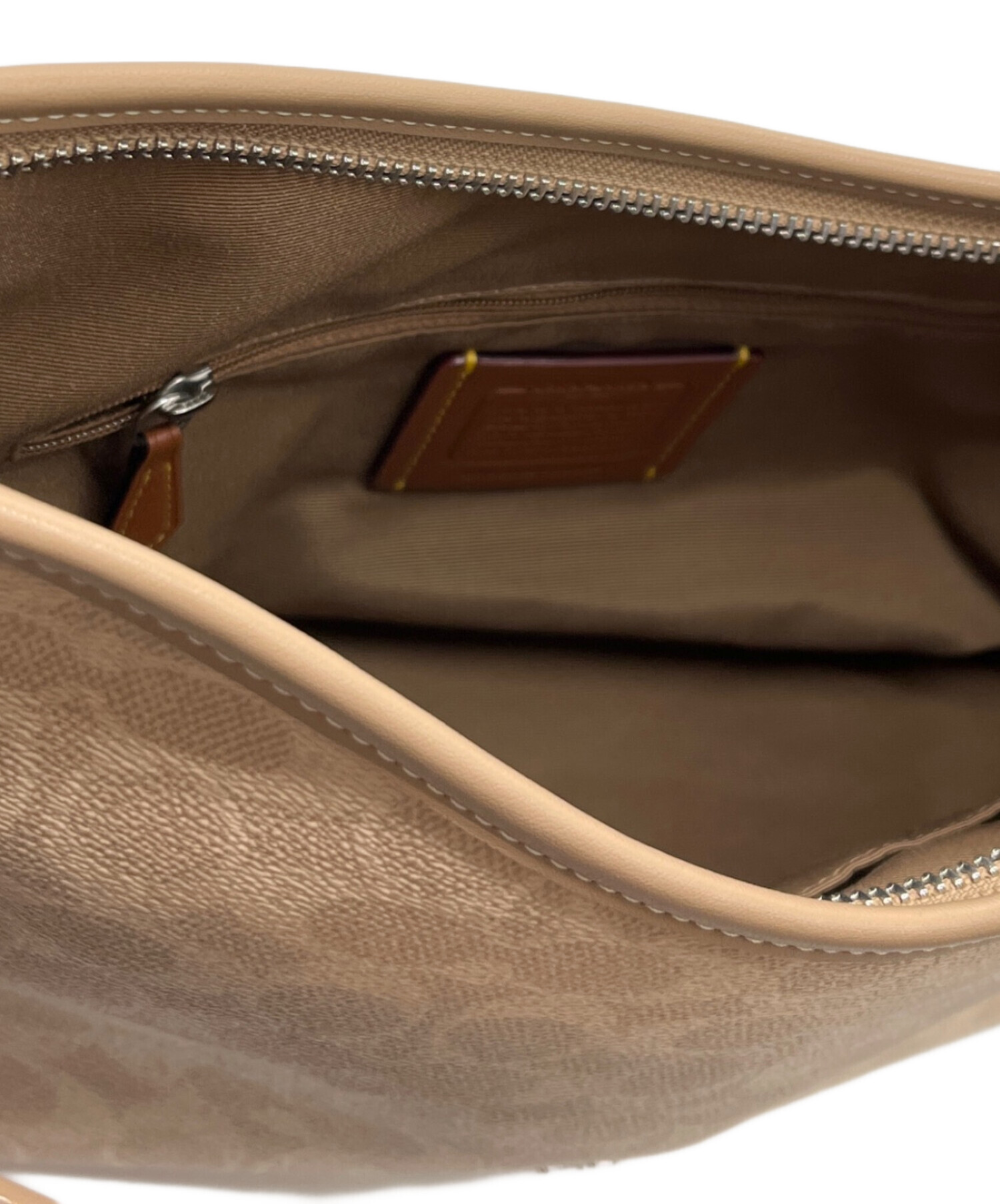 中古・古着通販】COACH (コーチ) ショルダーバッグ ベージュ 未使用品 