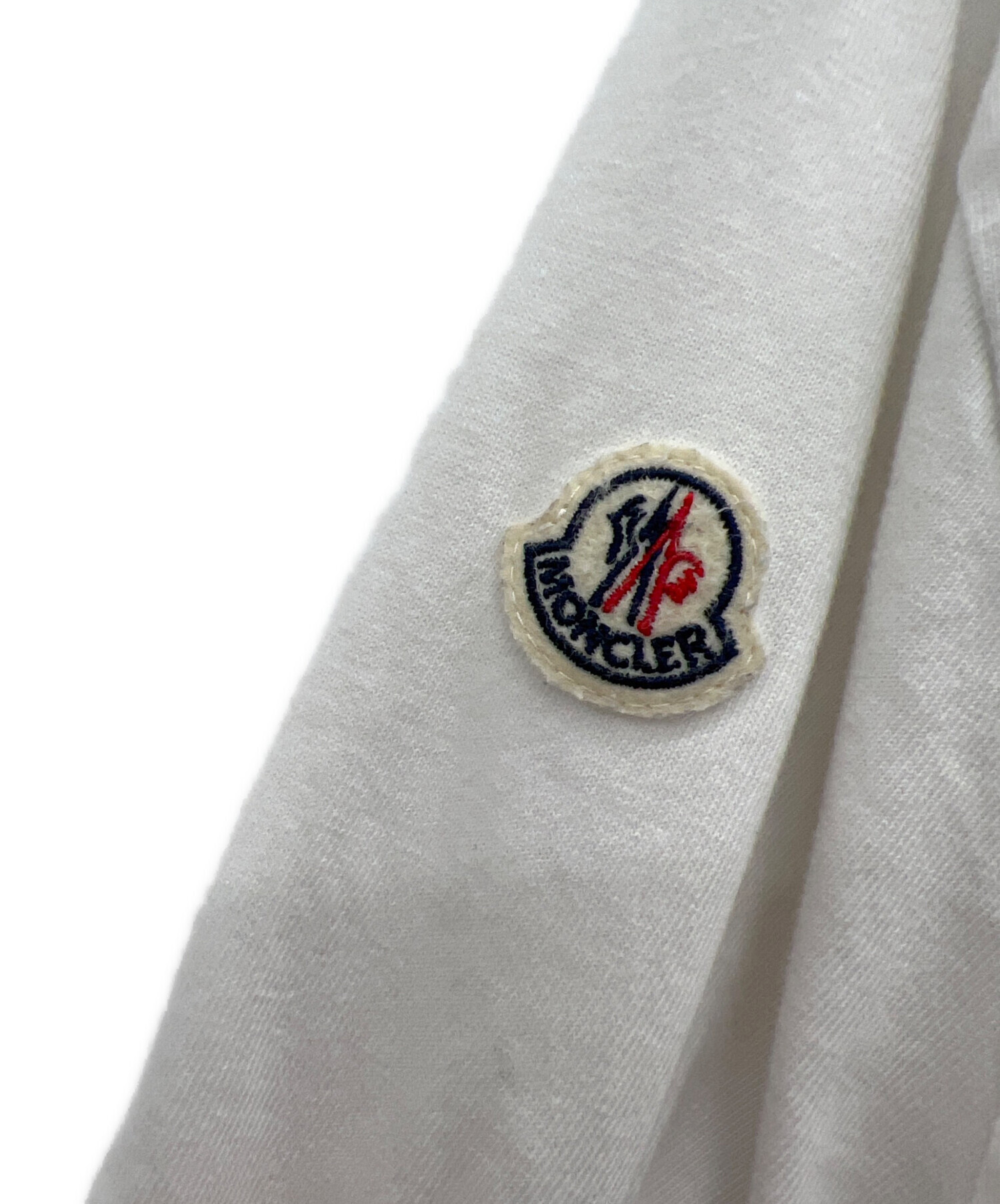 中古・古着通販】MONCLER (モンクレール) ロゴTシャツ ホワイト サイズ 
