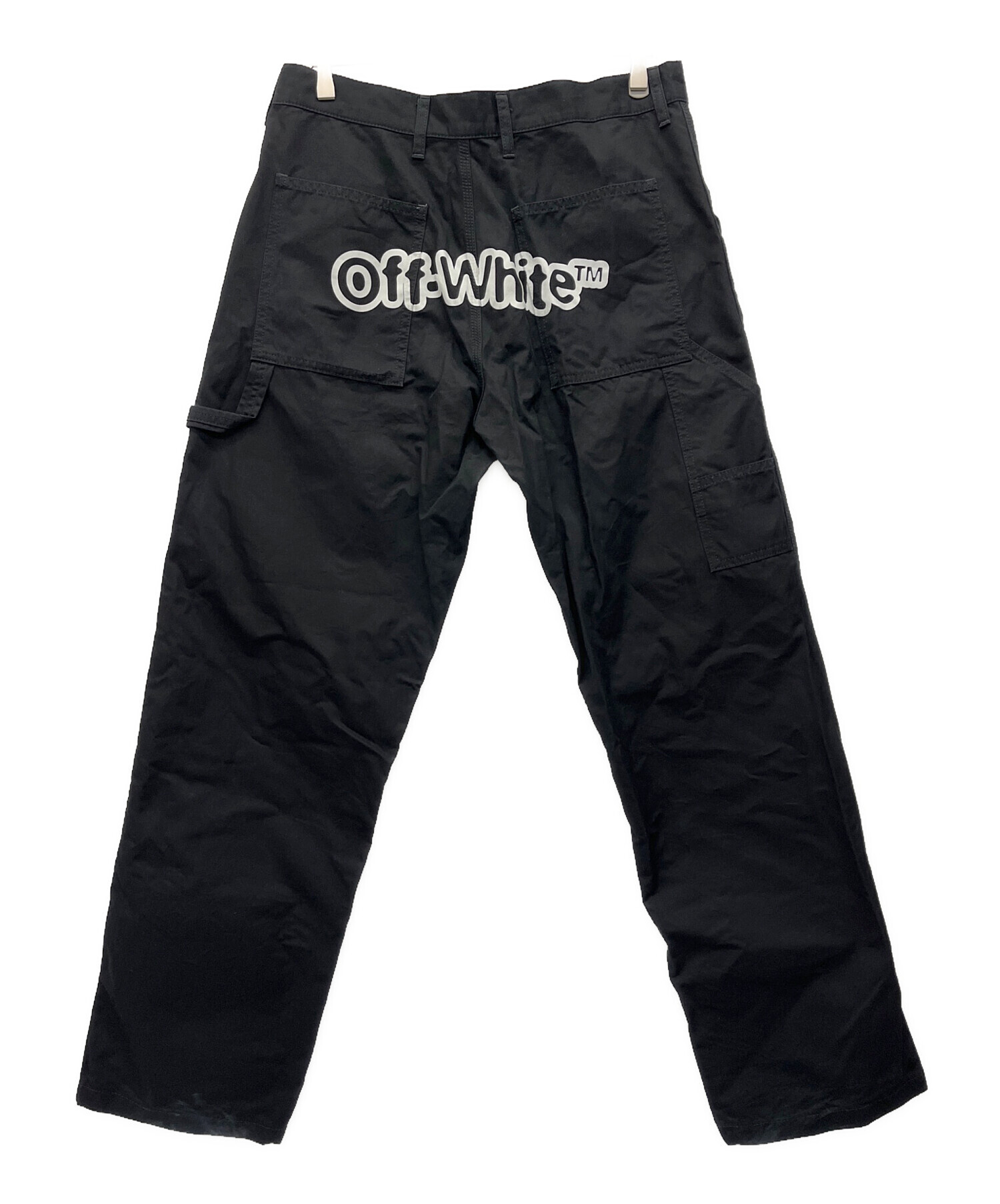 中古・古着通販】OFFWHITE (オフホワイト) バックロゴプリントパンツ