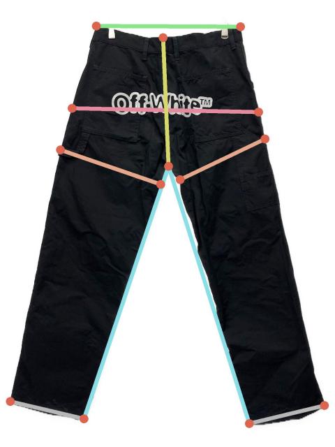 中古・古着通販】OFFWHITE (オフホワイト) バックロゴプリントパンツ
