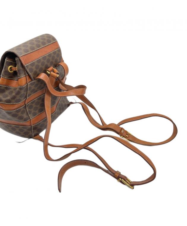 中古・古着通販】CELINE (セリーヌ) ミニリュック マカダム柄 ブラウン