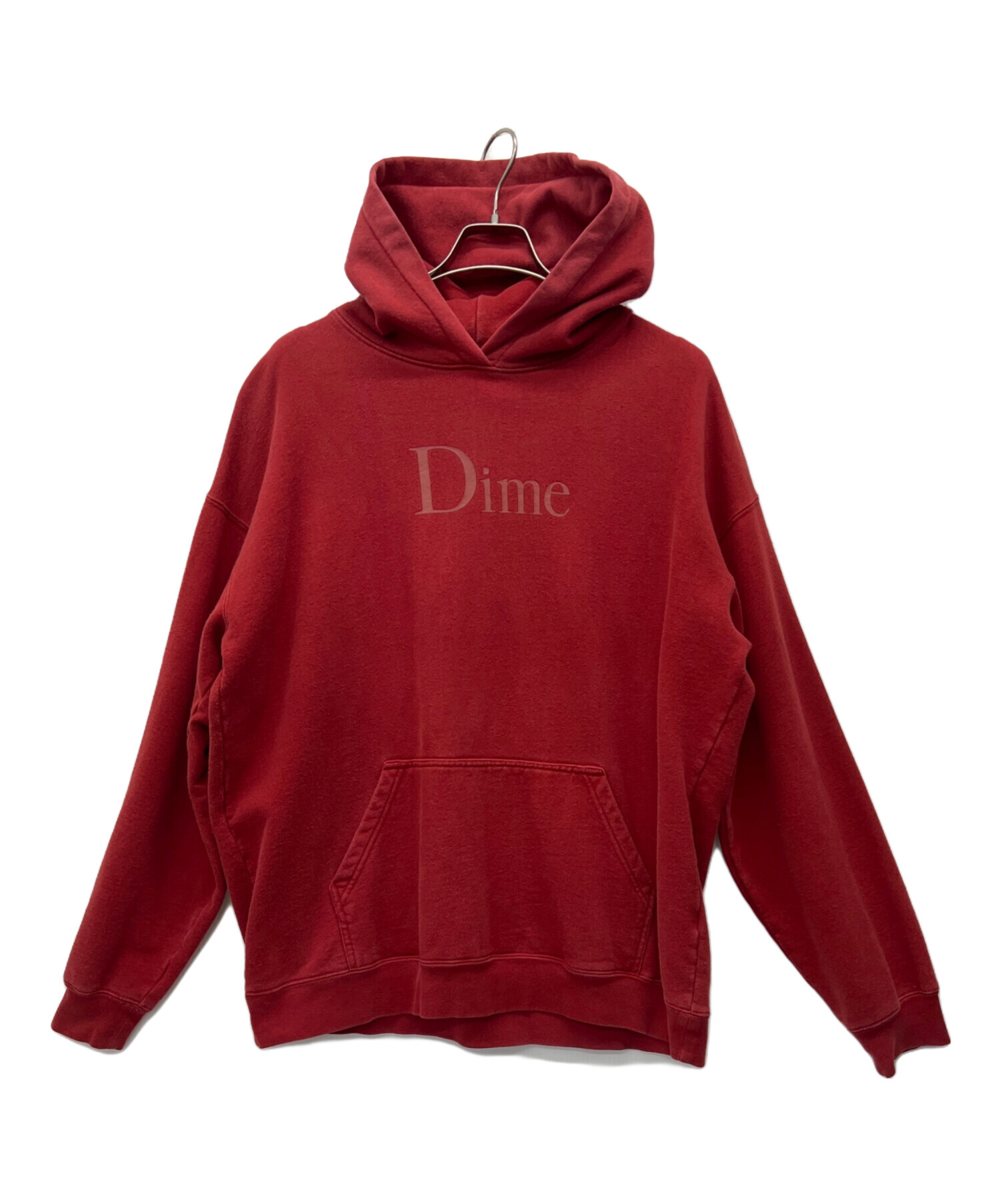 中古・古着通販】Dime (ダイム) プルオーバーパーカー レッド サイズ