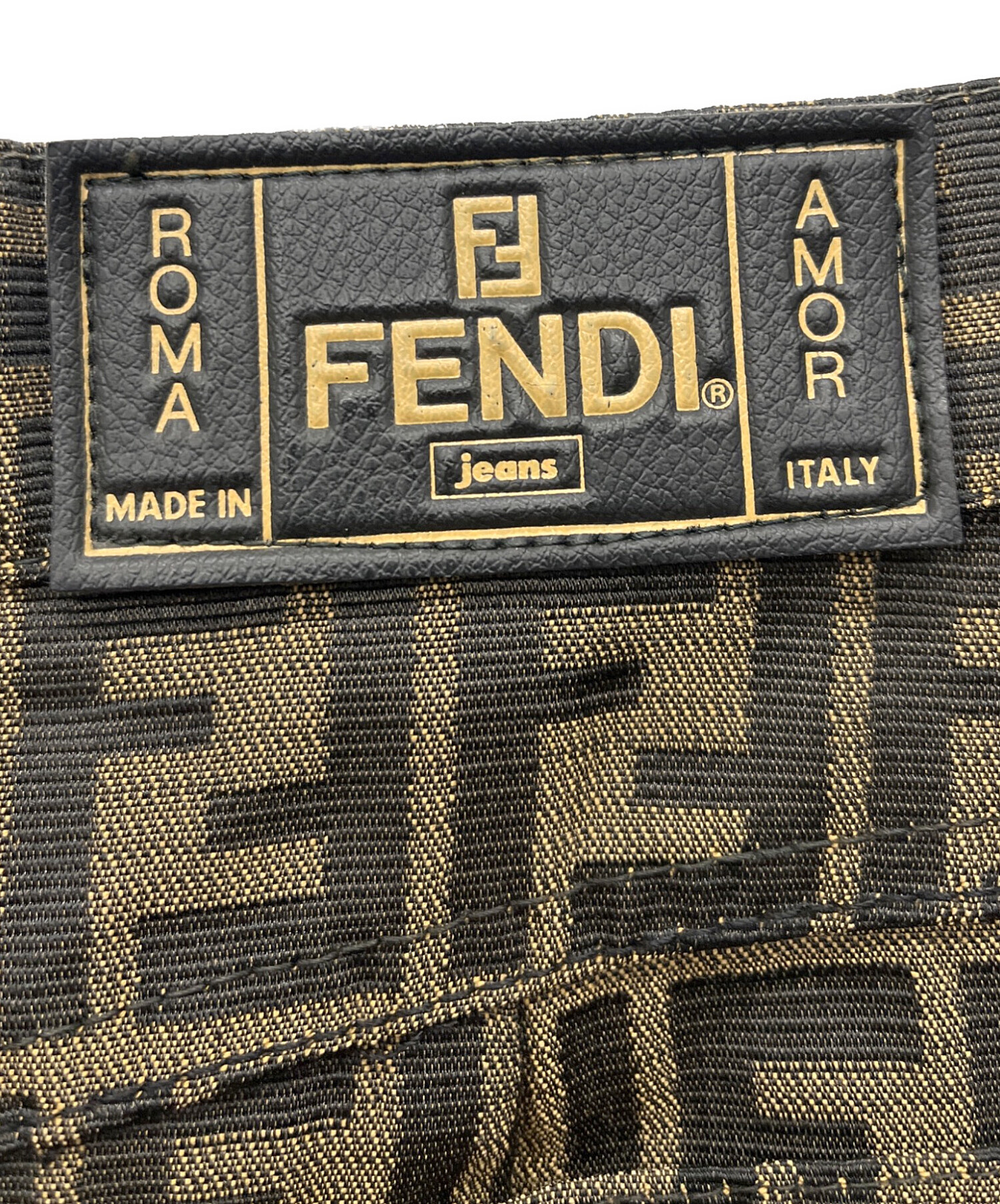 中古・古着通販】FENDI (フェンディ) ズッカ柄スカート ベージュ