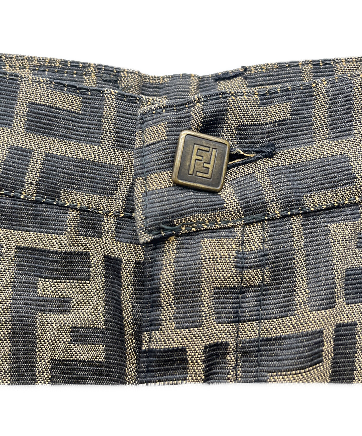 中古・古着通販】FENDI (フェンディ) ズッカ柄スカート ベージュ