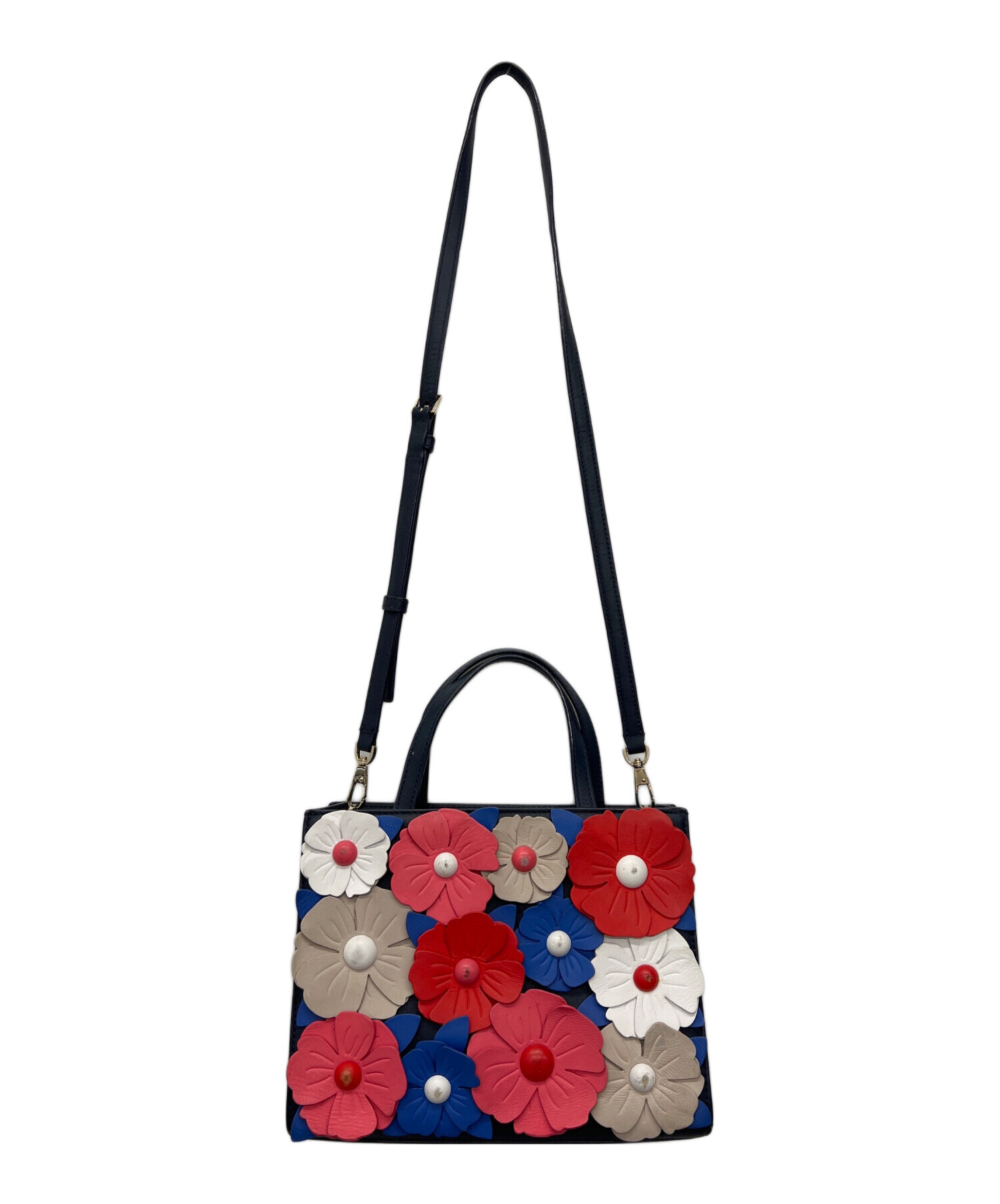 中古・古着通販】Kate Spade (ケイトスペード) 2WAYバッグ ネイビー 