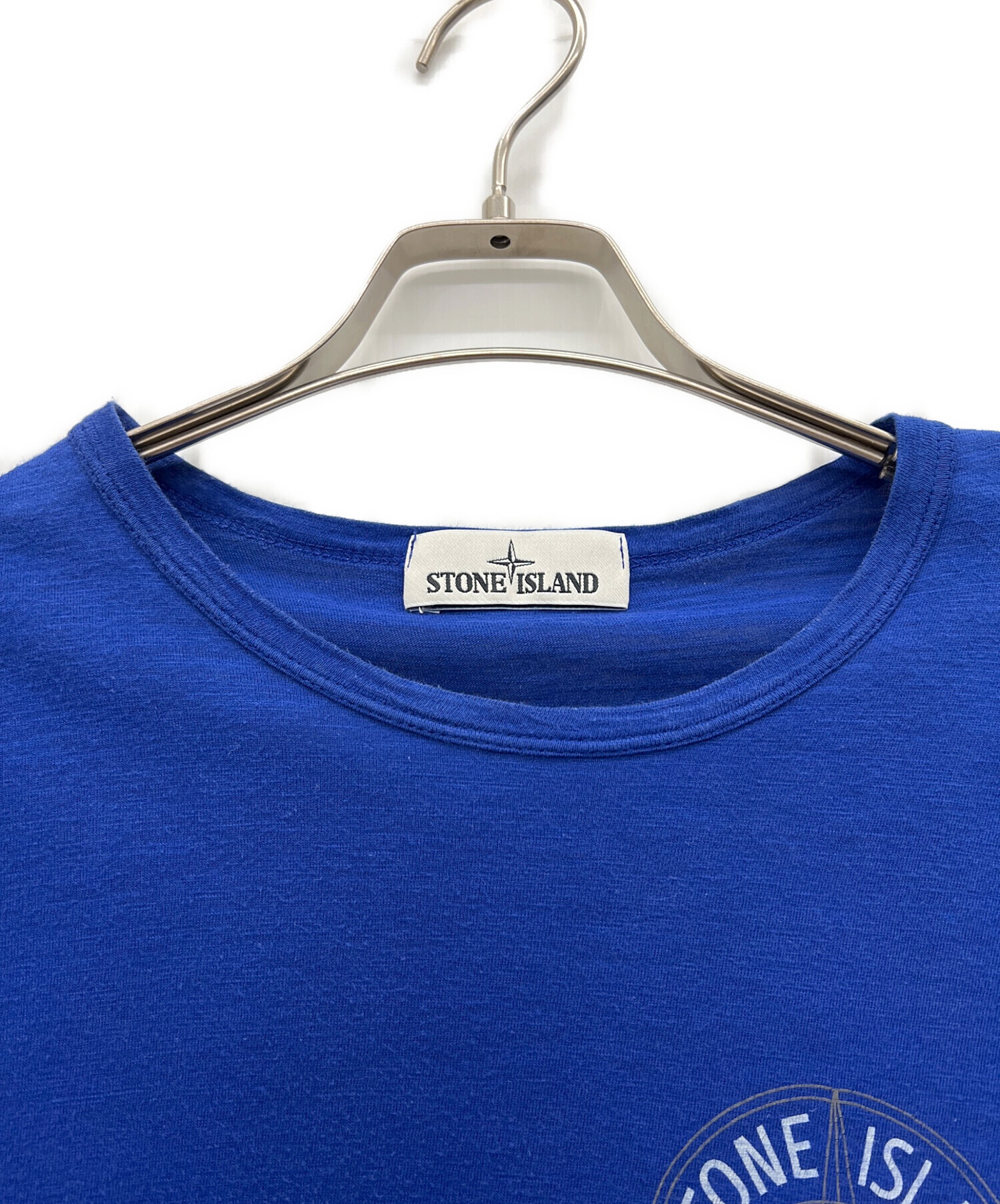 ストーンアイランドstone Tシャツ青ブルーMサイズおすすめ 中古・古着通販】STONE ISLAND (ストーンアイランド) 半袖カットソー