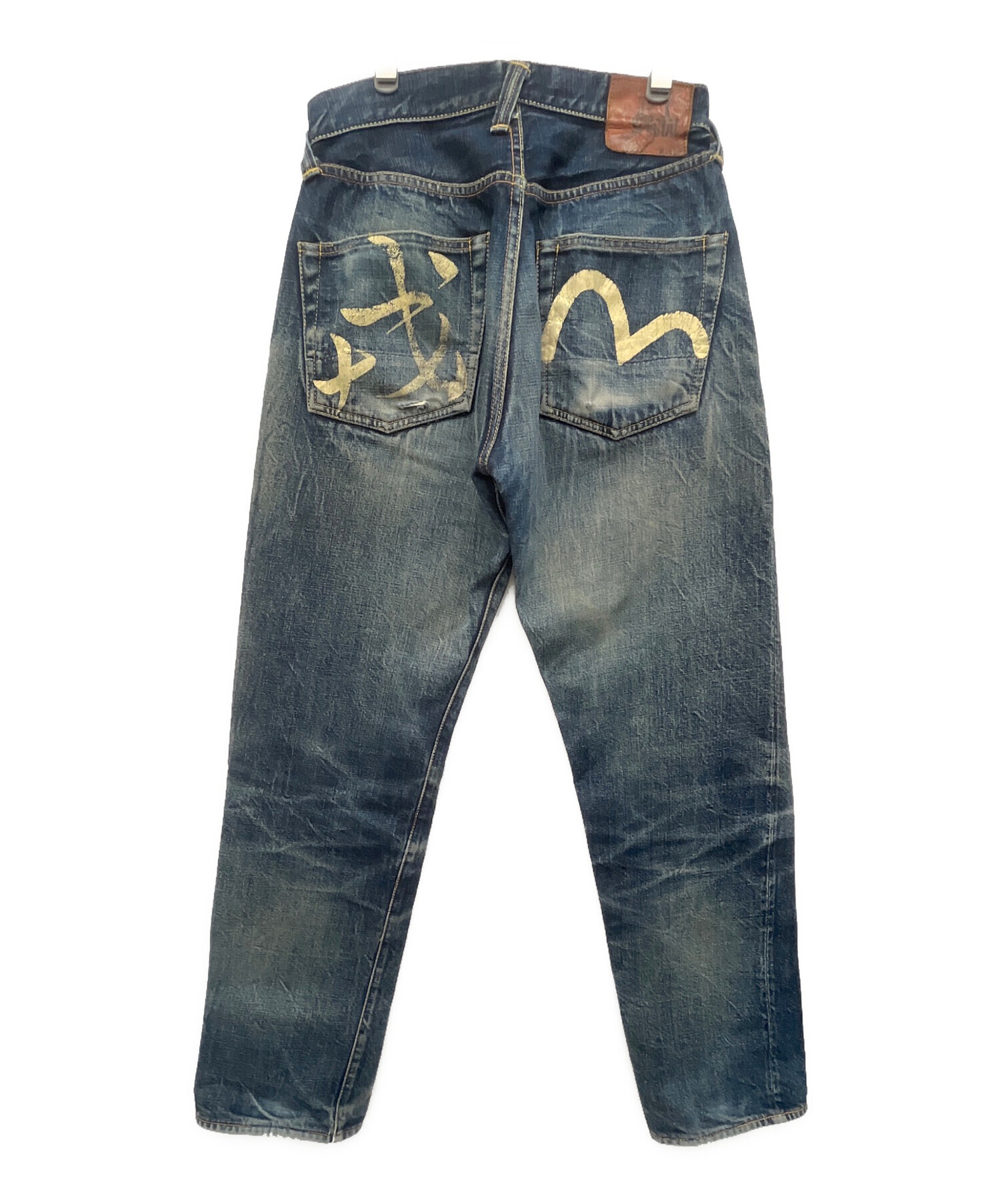 SOLDOUT エヴィス エビス デニム ジーンズ パンツ ３４インチ 中古 中古・古着通販】EVISU (エビス) デニムパンツ インディゴ サイズ:71cm