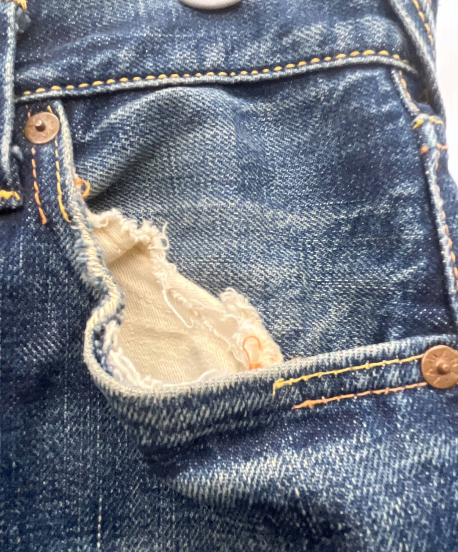 中古・古着通販】EVISU (エビス) デニムパンツ インディゴ サイズ:W31