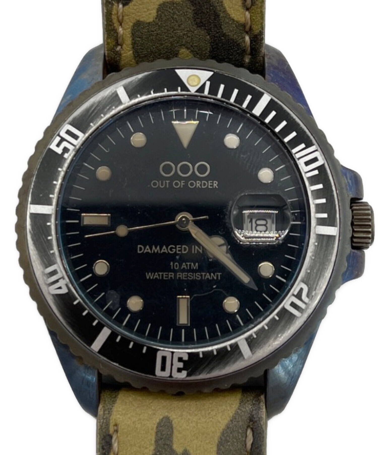 OUT OE ORDER / アウトオブオーダー 腕時計 クォーツ デイト OUT OF