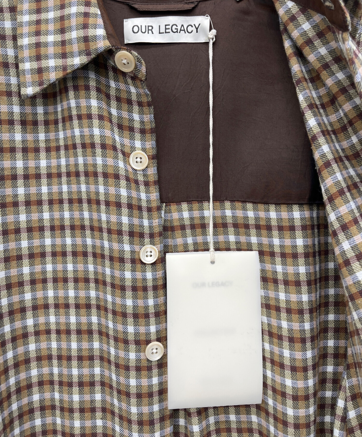 中古・古着通販】OUR LEGACY (アワーレガシー) ABOVE SHIRT ブラウン