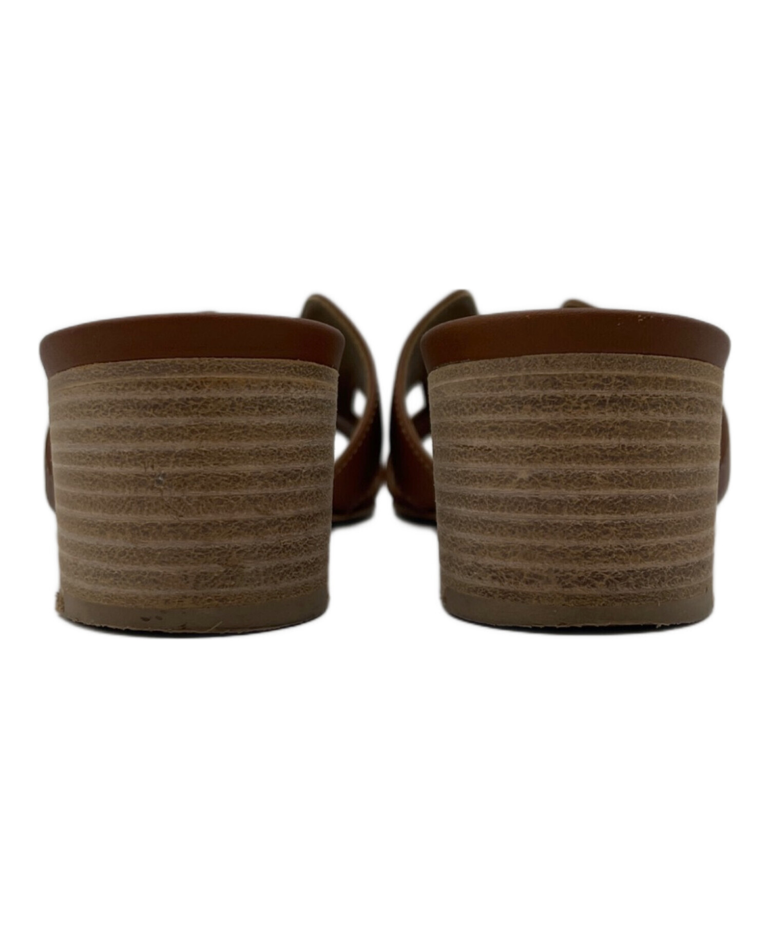 中古・古着通販】HERMES (エルメス) サンダル ブラウン サイズ:38