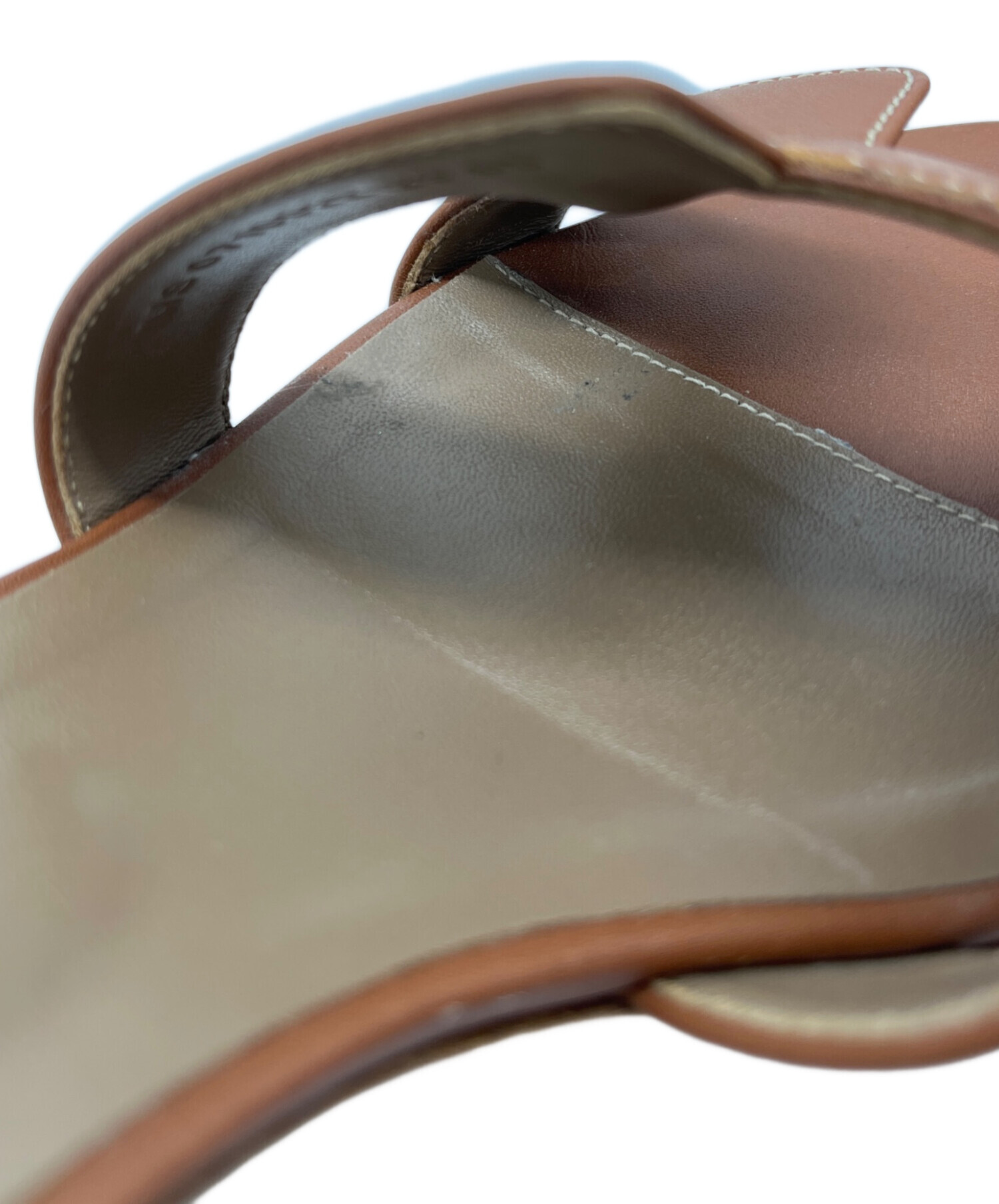 中古・古着通販】HERMES (エルメス) サンダル ブラウン サイズ:38