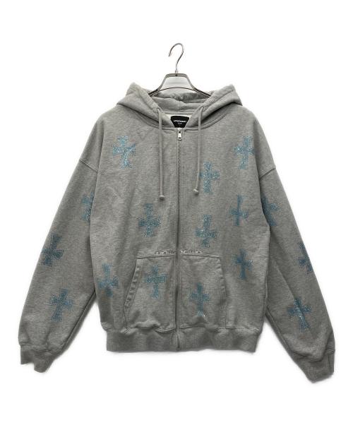 中古・古着通販】unknown (アンノウン) ジップパーカー グレー サイズ