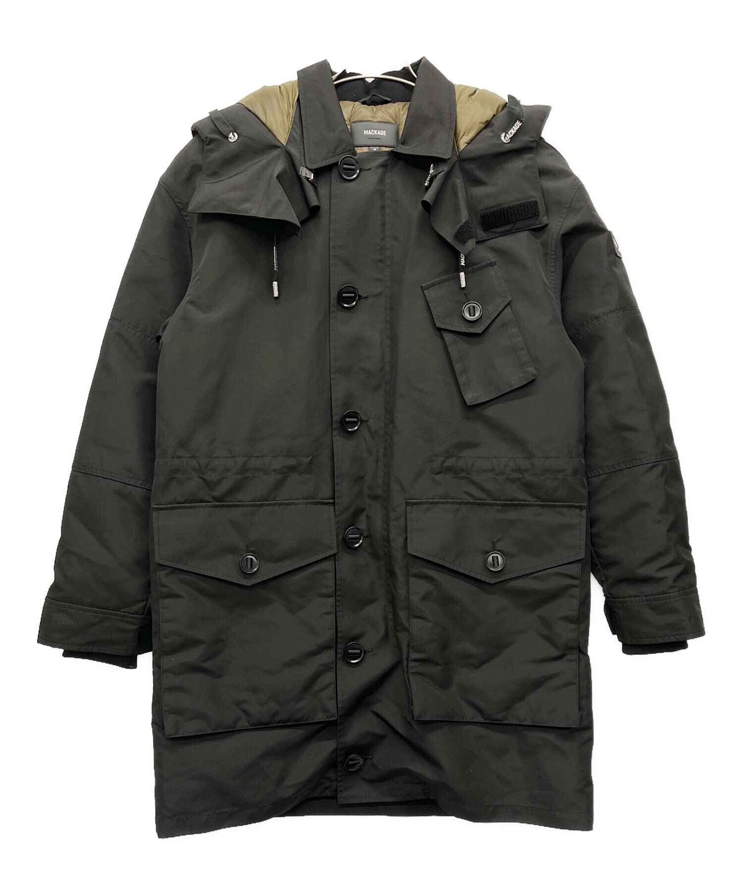 中古・古着通販】mackage (マッカージュ) HARLEM ブラック×カーキ