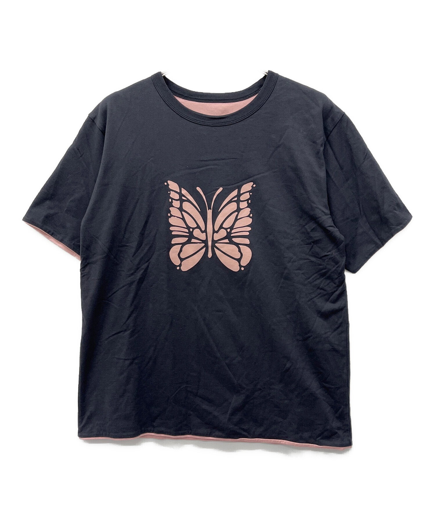 中古・古着通販】Needles (ニードルズ) リバーシブルTシャツ ブラック