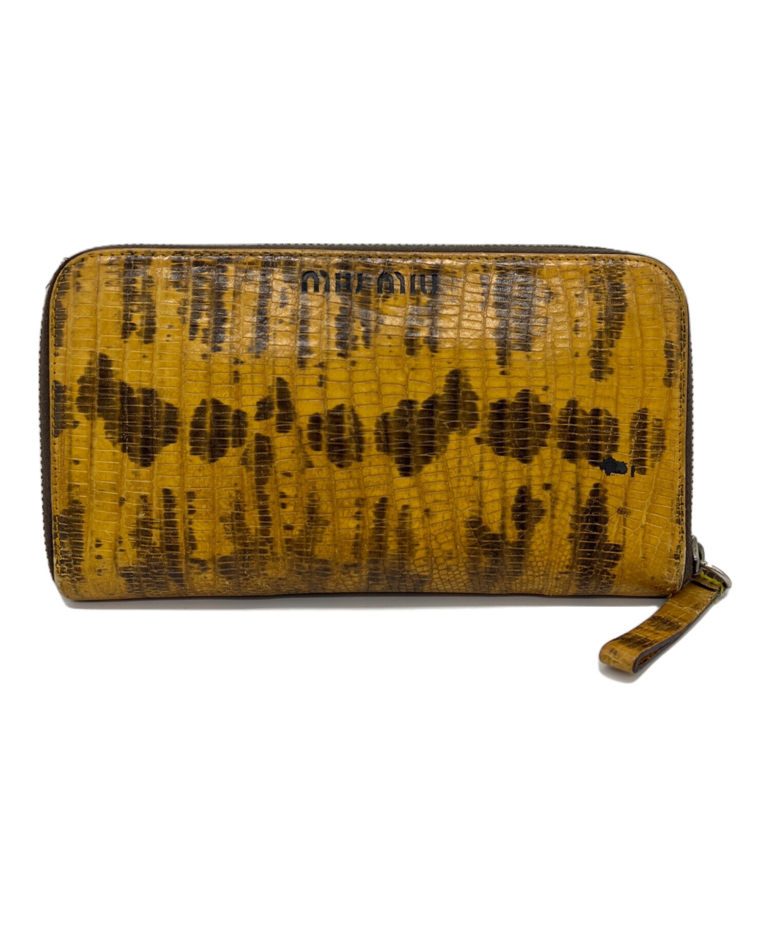 中古・古着通販】MIU MIU (ミュウミュウ) 長財布 イエロー｜ブランド