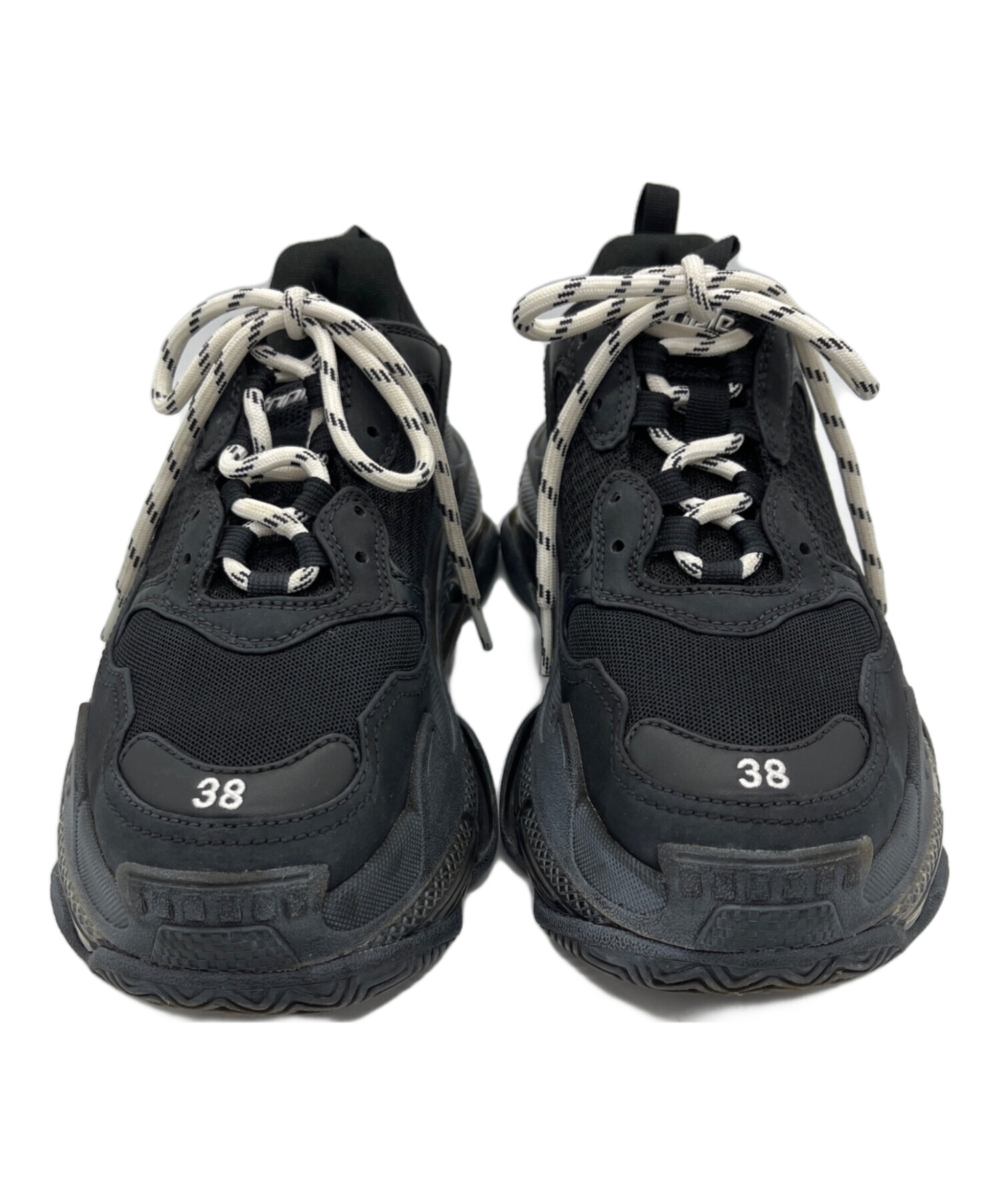 中古・古着通販】BALENCIAGA (バレンシアガ) TRIPLE S ブラック サイズ 