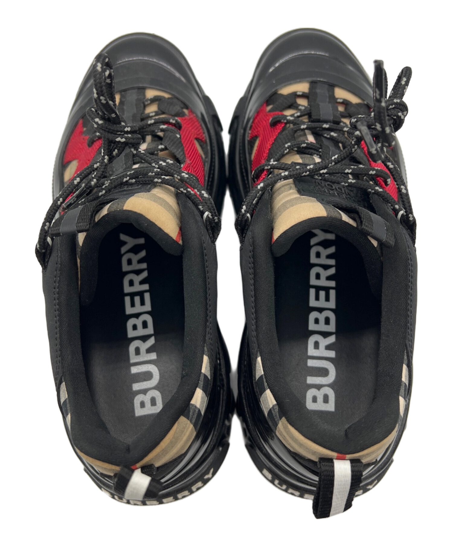 中古・古着通販】BURBERRY (バーバリー) スニーカー ブラック サイズ