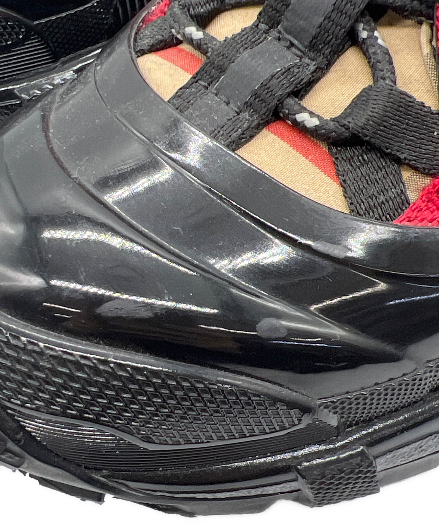 中古・古着通販】BURBERRY (バーバリー) スニーカー ブラック サイズ