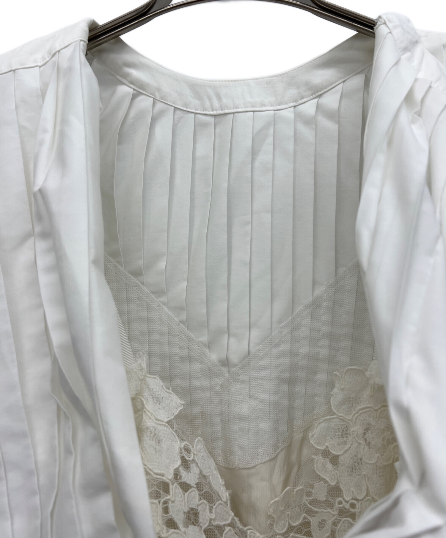 中古・古着通販】sacai (サカイ) 半袖ブラウス ホワイト サイズ:1