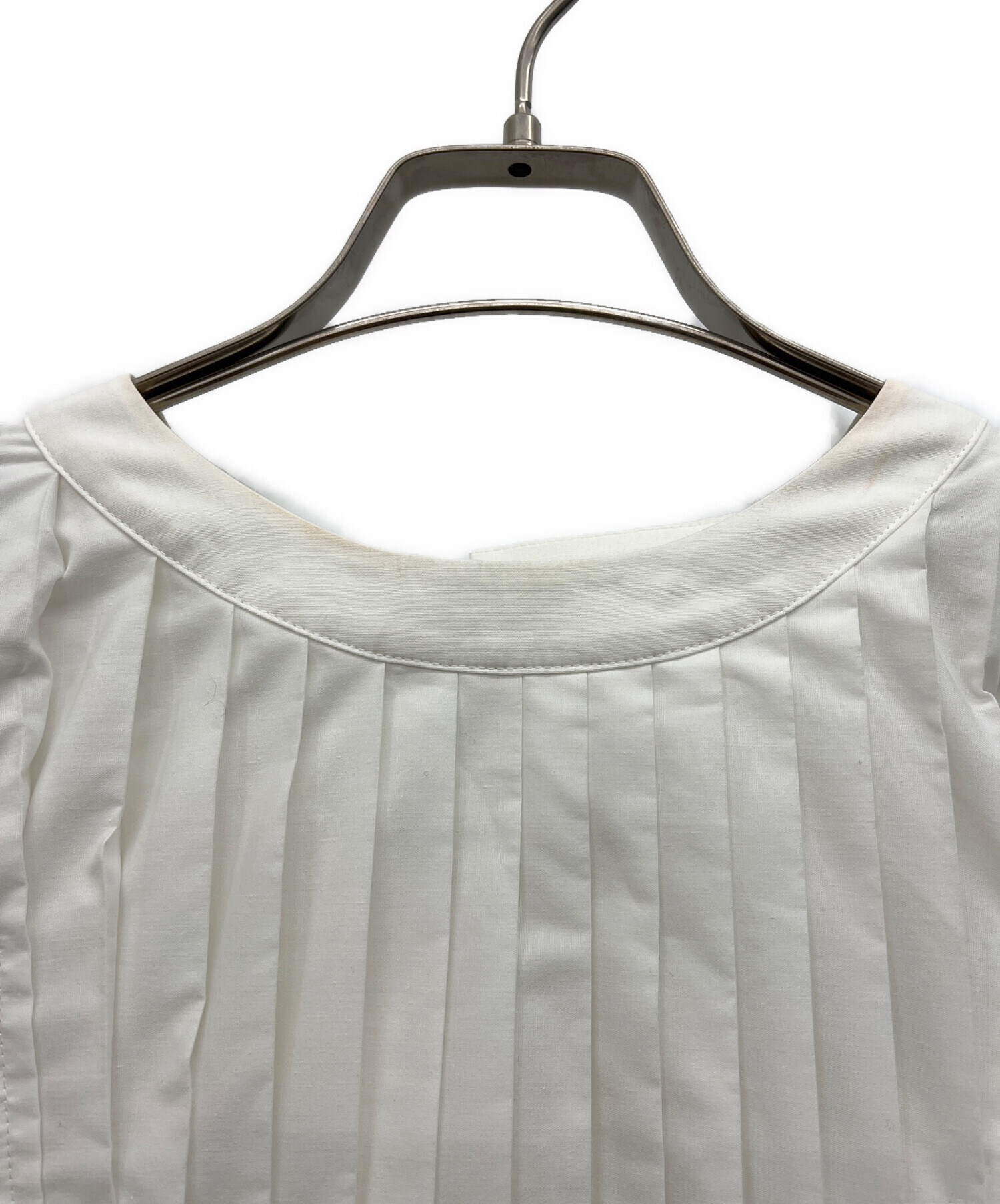 中古・古着通販】sacai (サカイ) 半袖ブラウス ホワイト サイズ:1