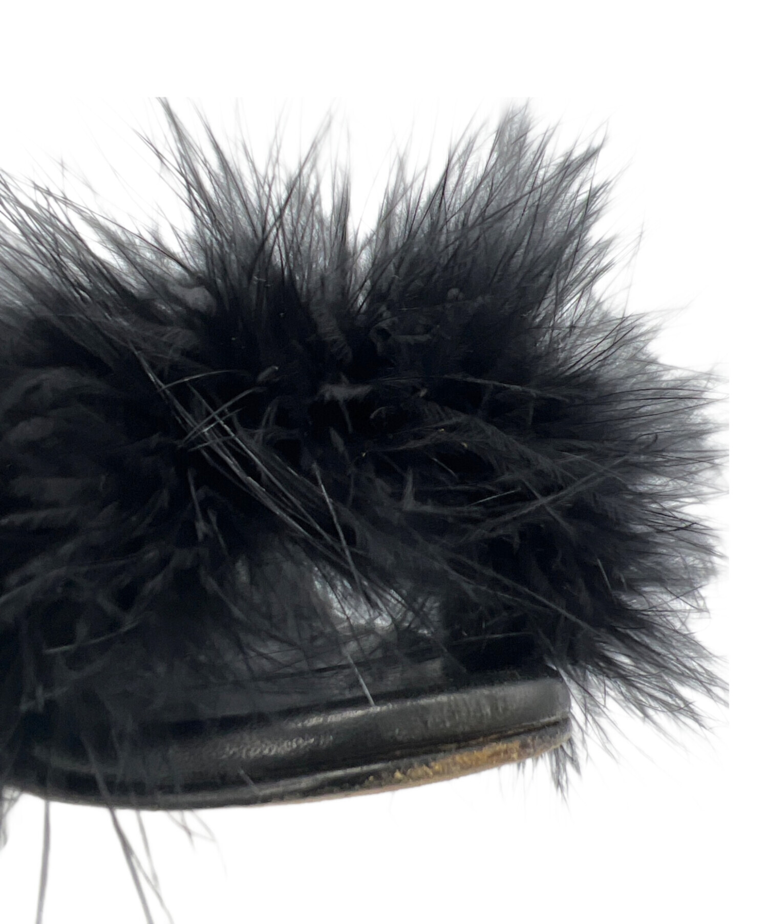 中古・古着通販】Manolo Blahnik (マノロブラニク) ファーサンダル