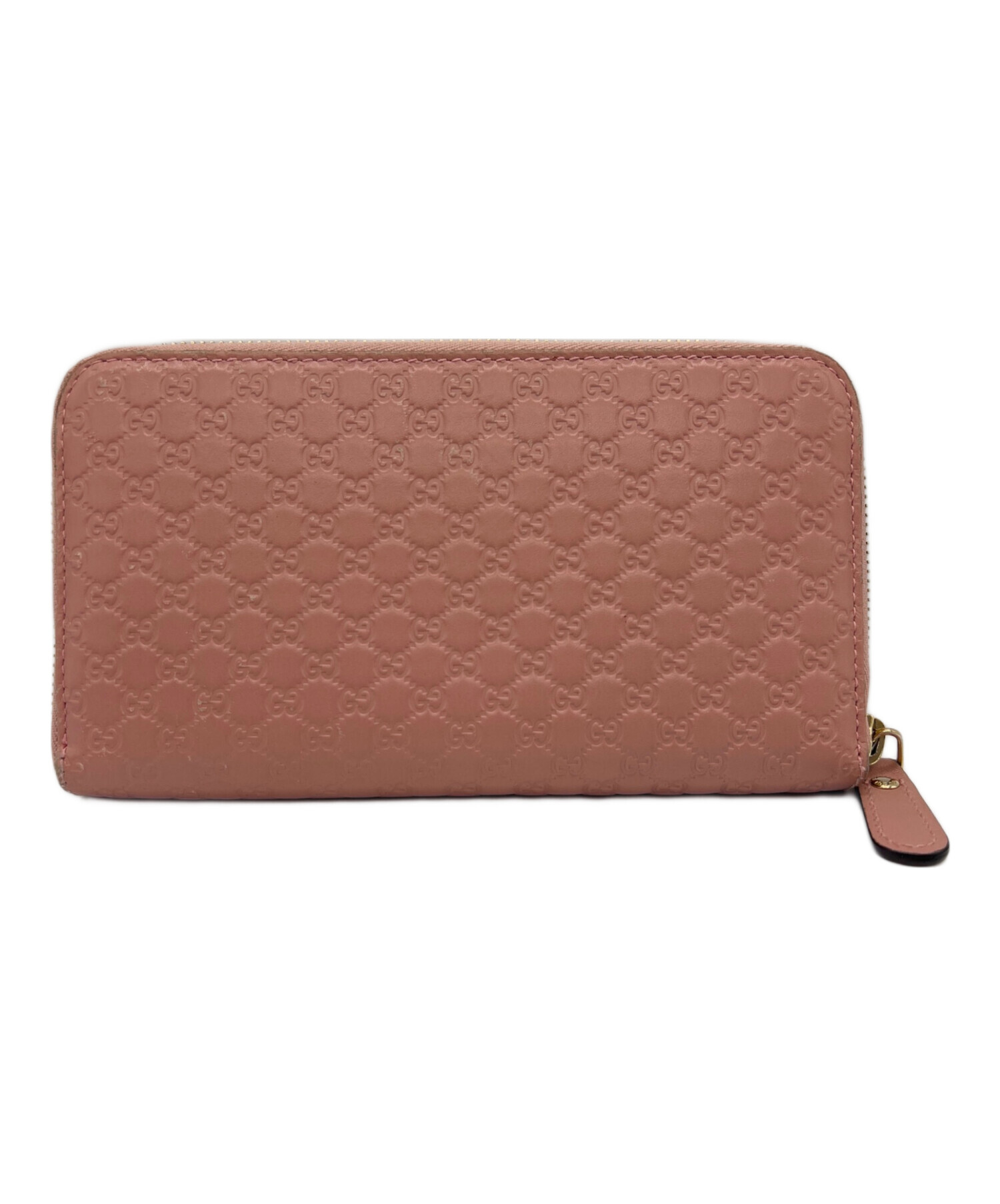 中古・古着通販】GUCCI (グッチ) ラウンドファスナーウォレット ピンク