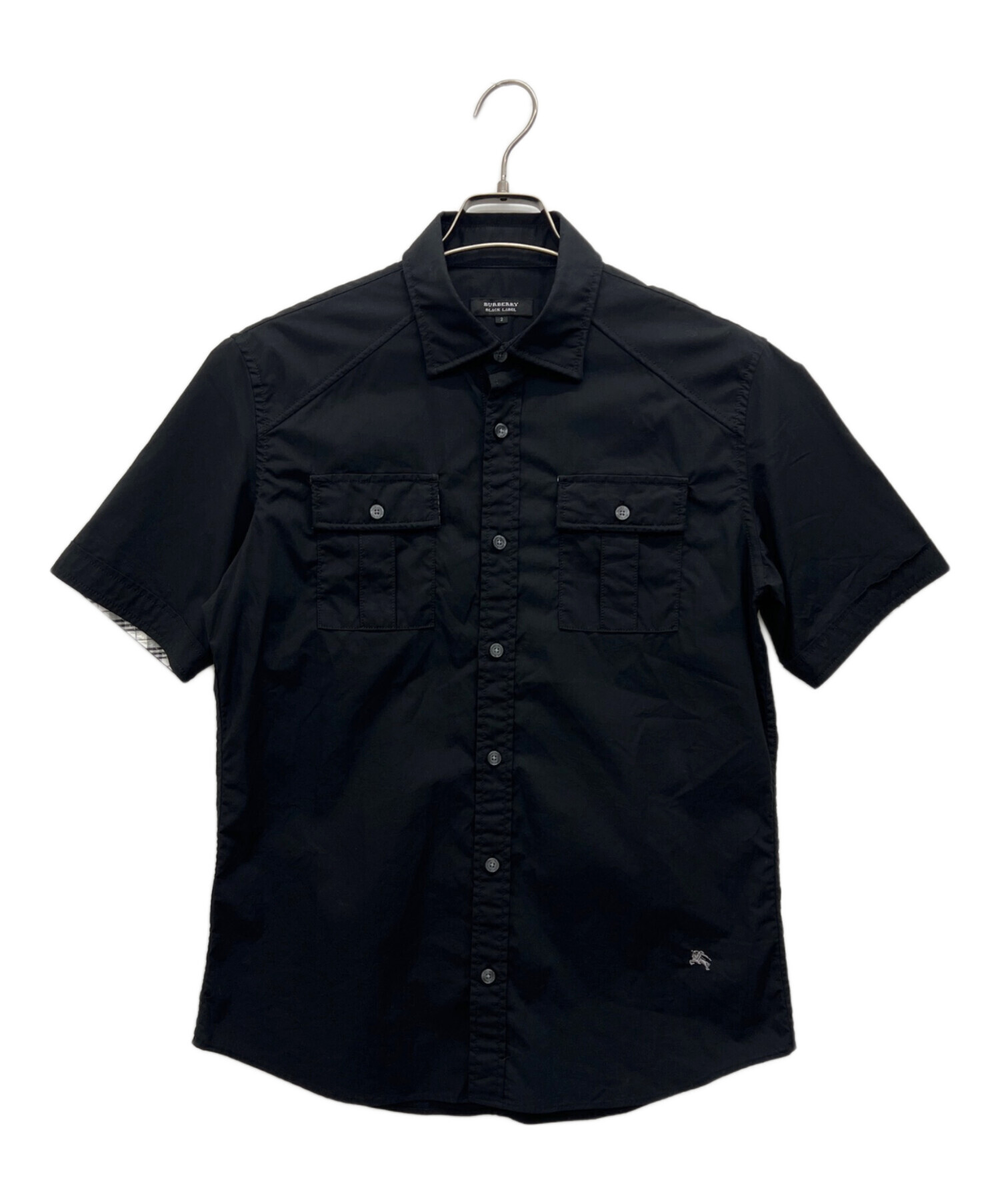 バーバリーブラックレーベル 半袖シャツ 値下げ 中古・古着通販】BURBERRY BLACK LABEL (バーバリーブラックレーベル