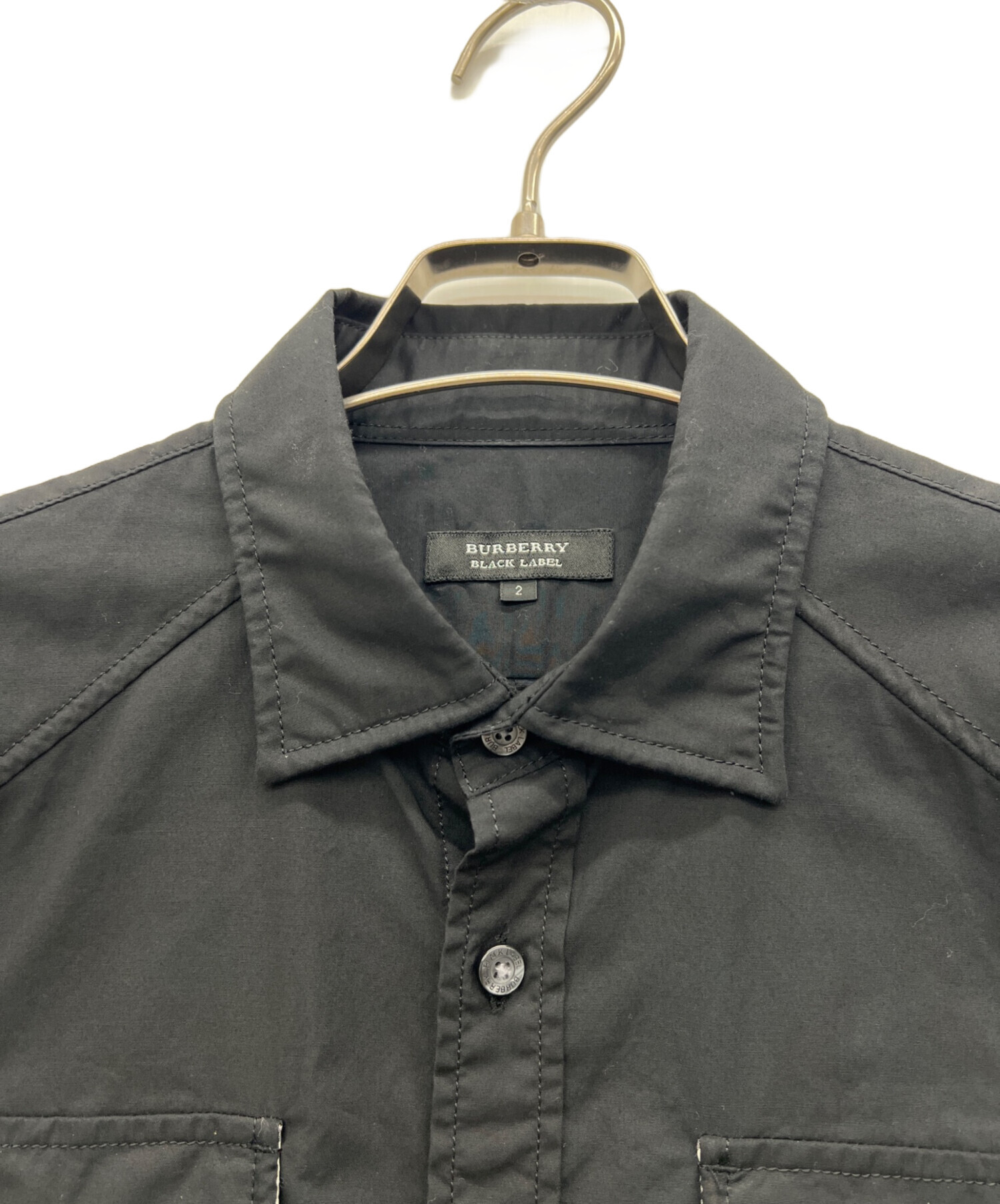 バーバリーブラックレーベル 半袖シャツ 値下げ 中古・古着通販】BURBERRY BLACK LABEL (バーバリーブラックレーベル