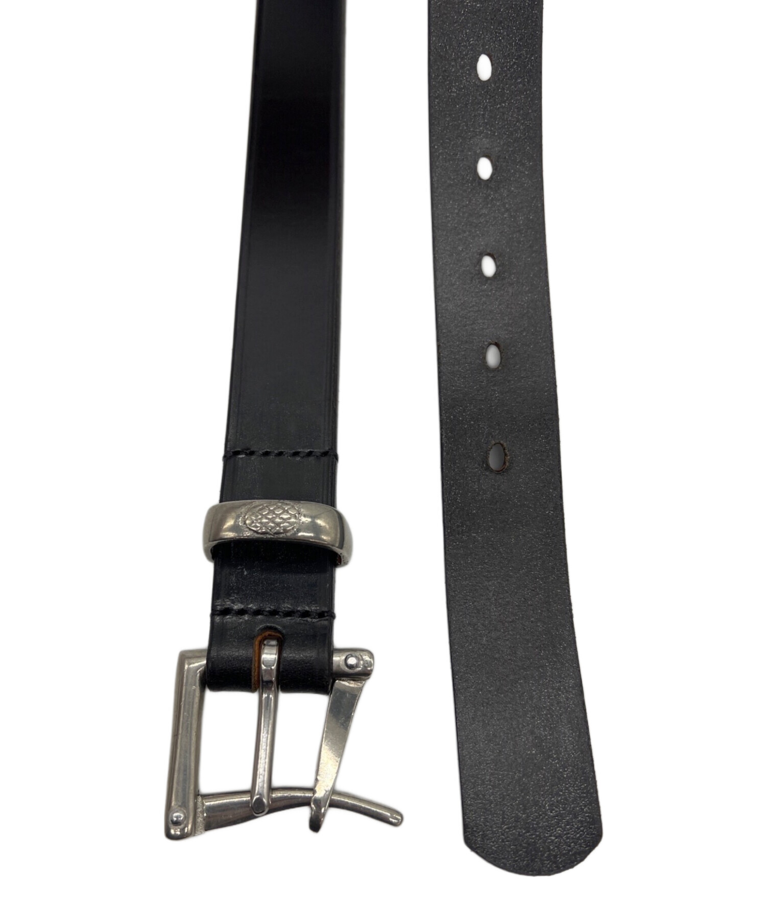 中古・古着通販】Needles (ニードルズ) レザーベルト ブラック