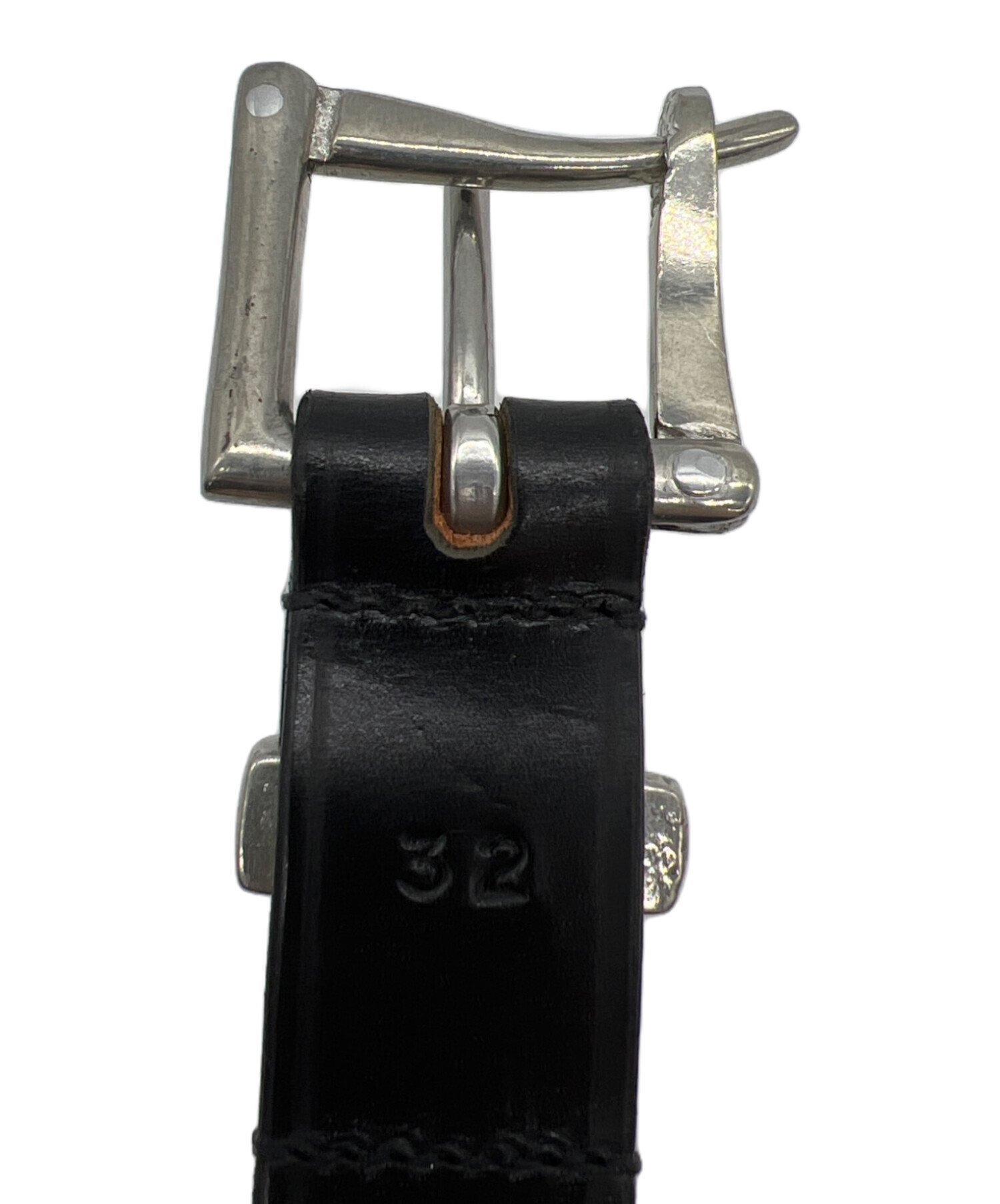 中古・古着通販】Needles (ニードルズ) レザーベルト ブラック