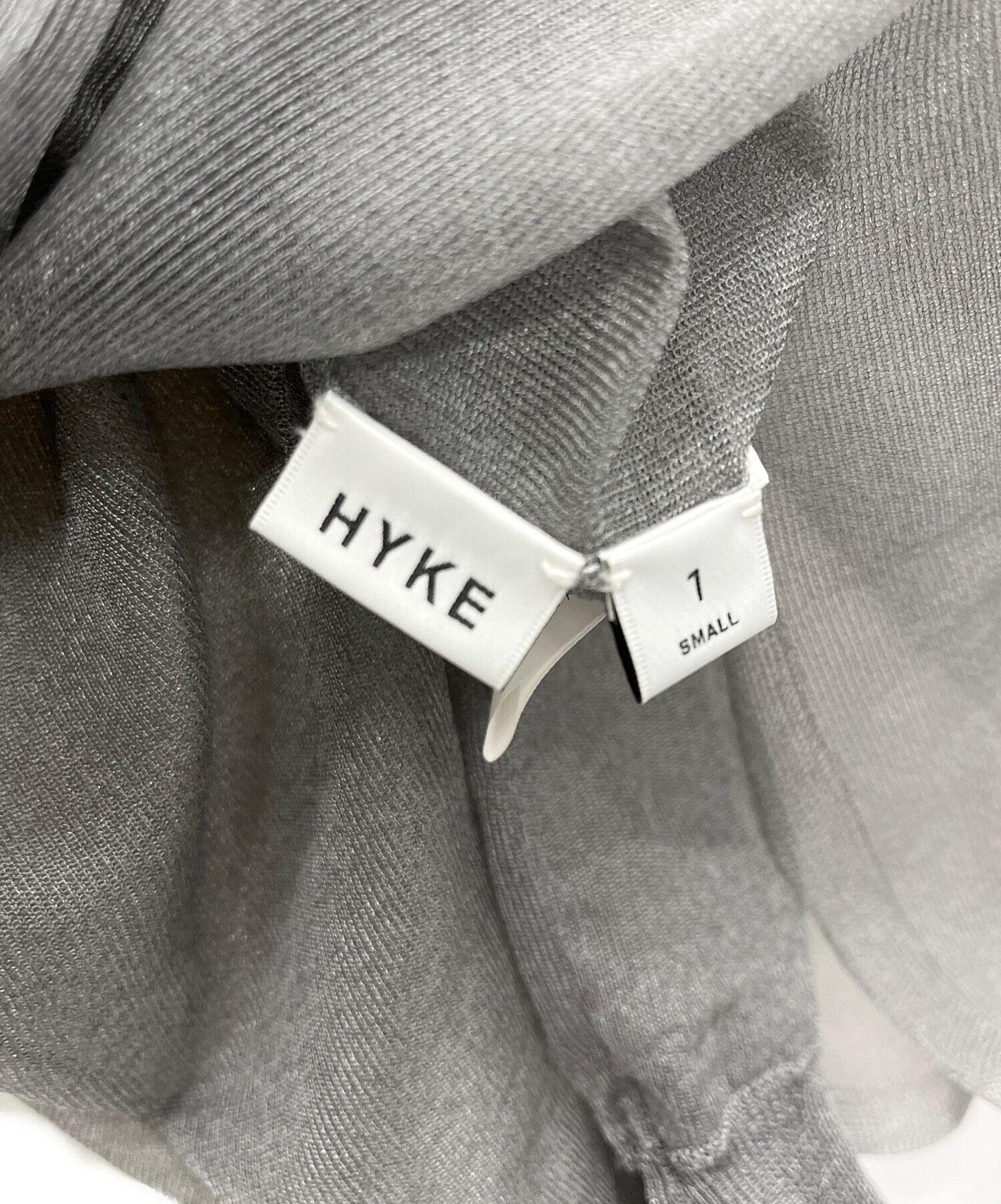 中古・古着通販】HYKE (ハイク) 長袖カットソー グレー サイズ:1