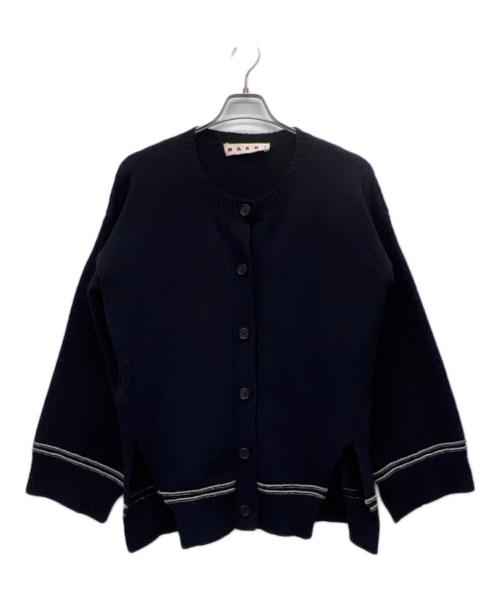 中古・古着通販】MARNI (マルニ) 厚手カーディガン ネイビー サイズ:38