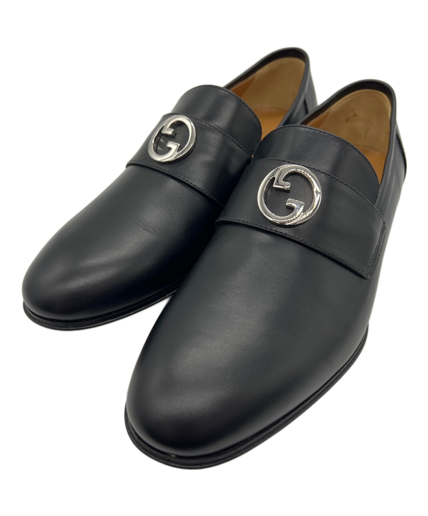 中古・古着通販】GUCCI (グッチ) インターロッキングローファー