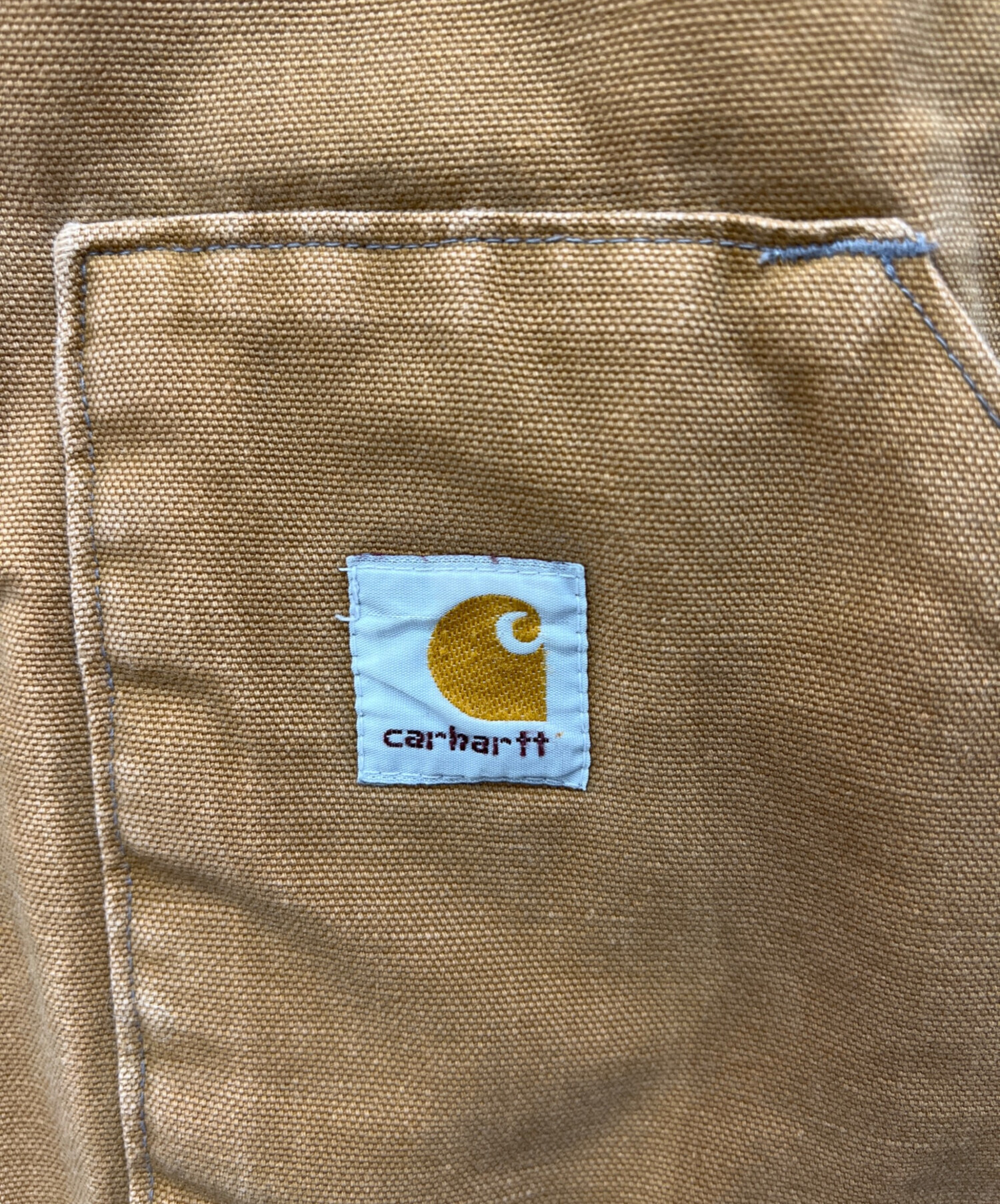 中古・古着通販】CarHartt (カーハート) ダックワークベスト ブラウン
