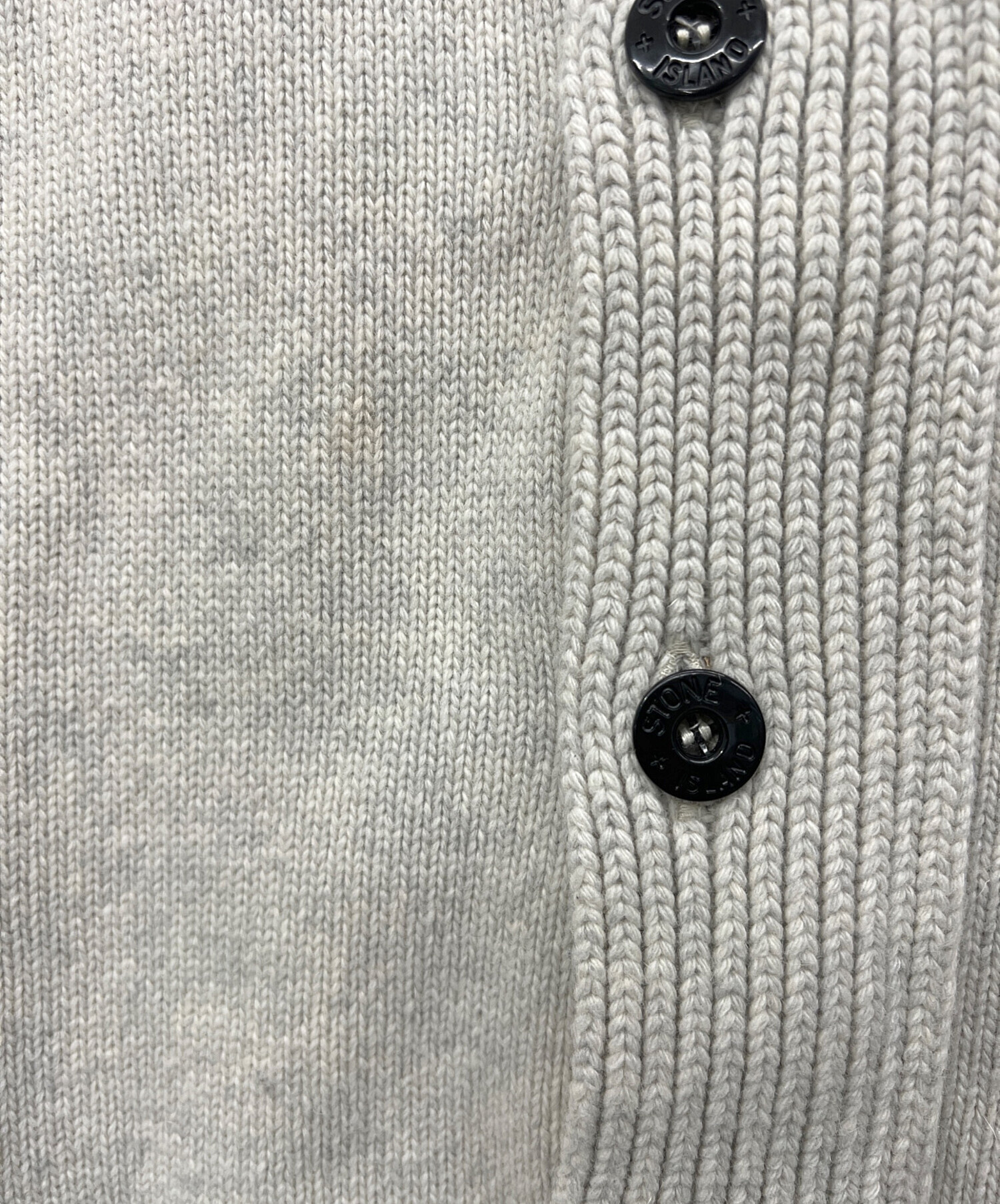 正規品 美品★STONE ★グレー カーディガン Mサイズ 厚手 中古・古着通販】STONE ISLAND (ストーンアイランド) 厚手カーディガン