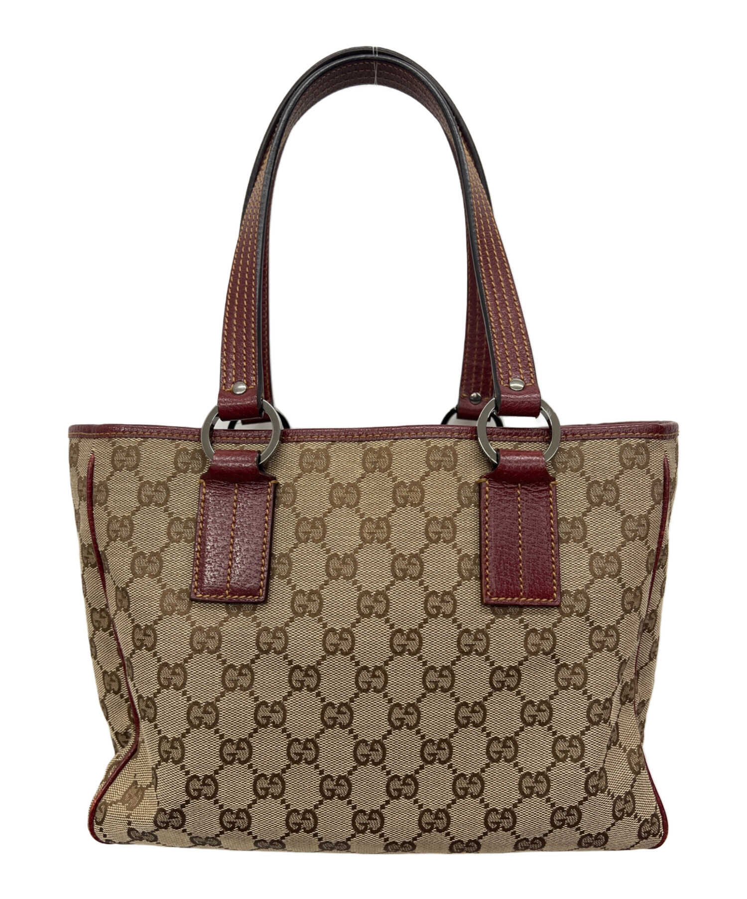 中古・古着通販】GUCCI (グッチ) GGキャンバストートバッグ ブラウン