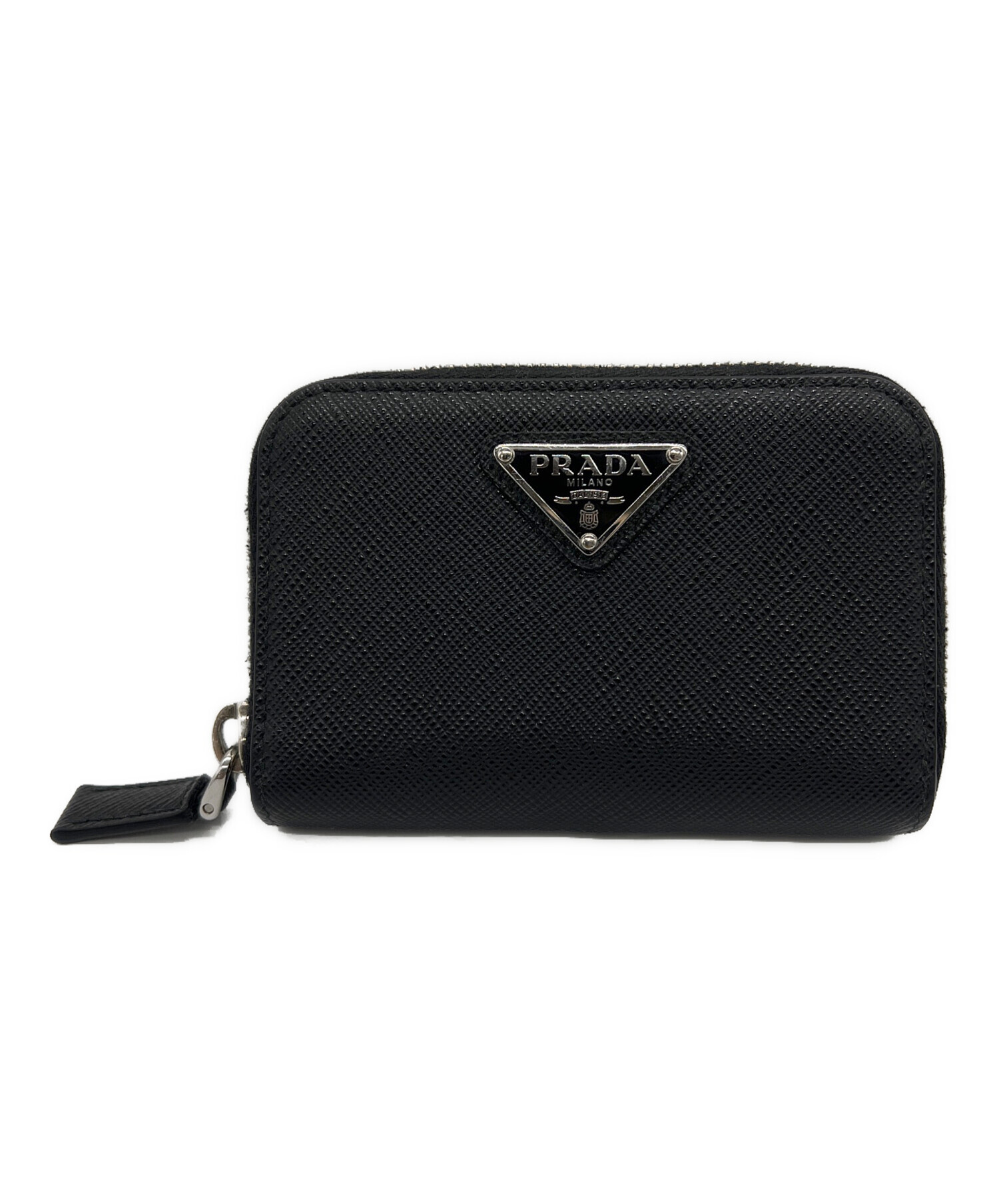 中古・古着通販】PRADA (プラダ) サフィアーノトライアングルコイン 