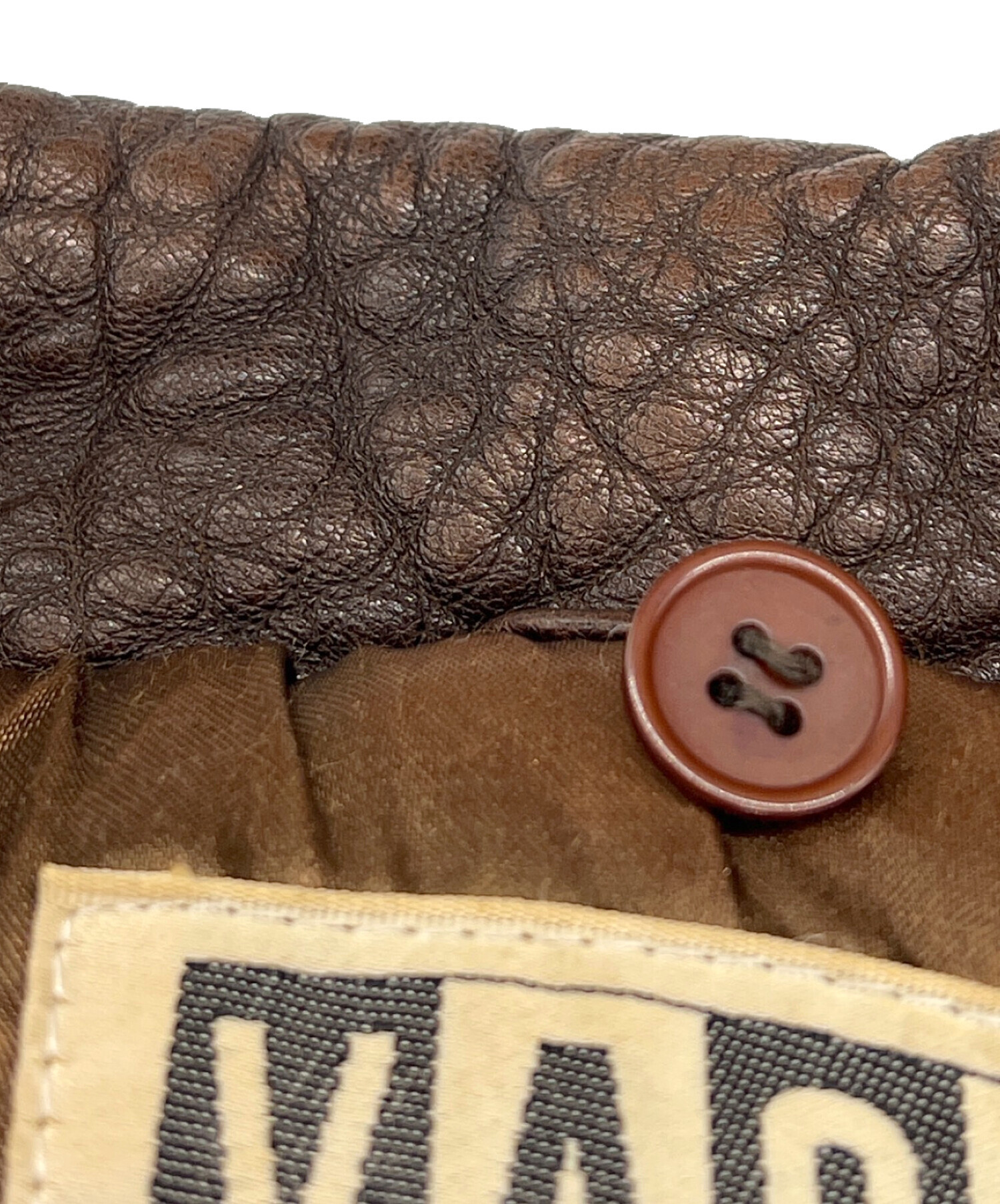 中古・古着通販】VACHE (ヴァッシュ) レザージャケット ブラウン