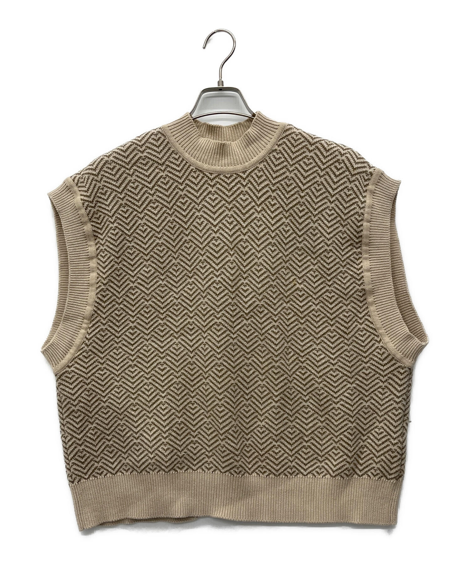 ☆新品☆ CLANE クラネ ZIP COLLAR KNIT VEST KNIT COLLAR ZIP VEST 