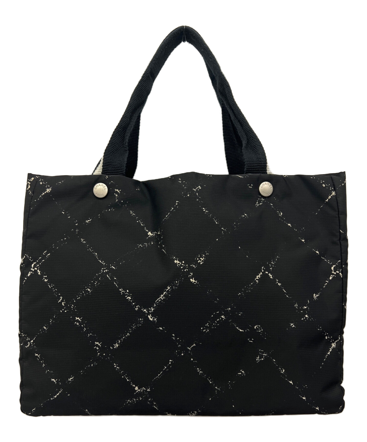 OLD CHANEL トラベルライン　ナイロン　トートバック　ポーチ付き 中古・古着通販】CHANEL (シャネル) 旧トラベルライン ナイロントート