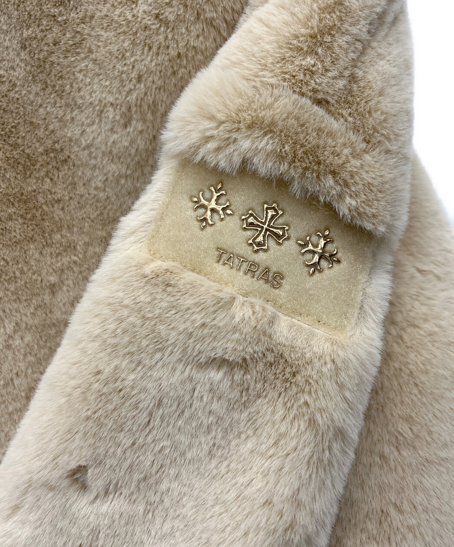 中古・古着通販】TATRAS (タトラス) ボアジャケット ベージュ サイズ:2