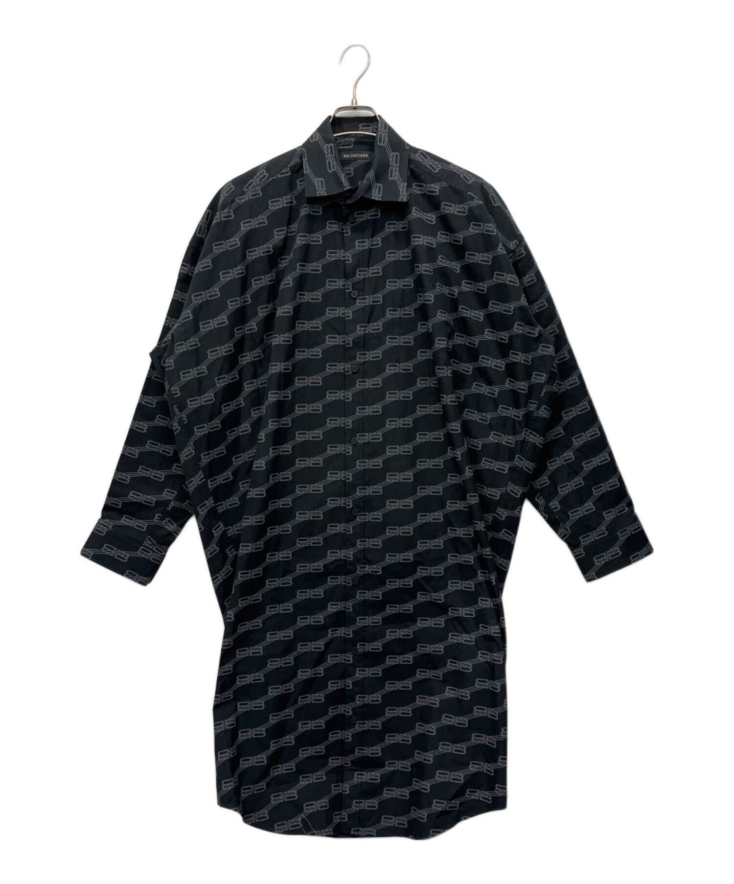 中古・古着通販】BALENCIAGA (バレンシアガ) シャツワンピース グレー