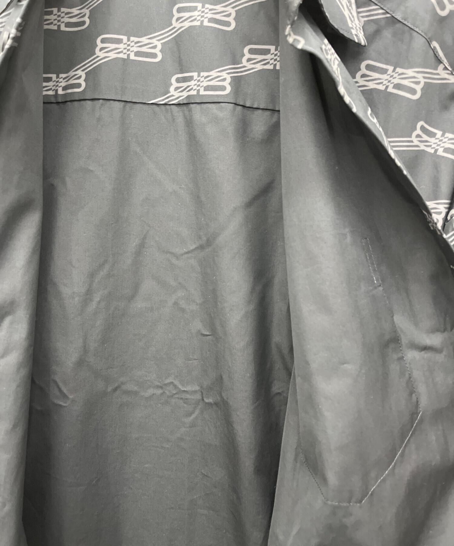 中古・古着通販】BALENCIAGA (バレンシアガ) シャツワンピース グレー