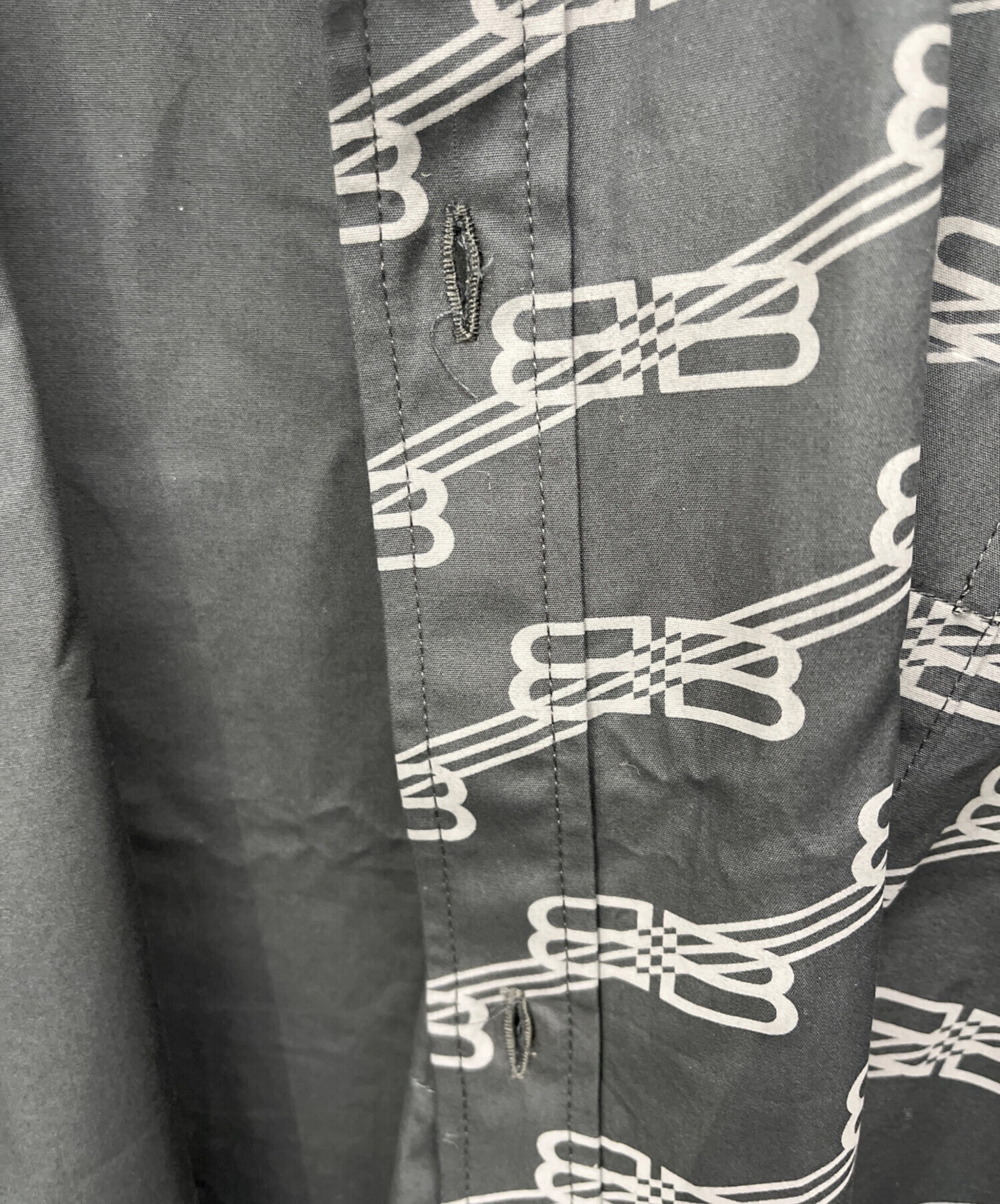 中古・古着通販】BALENCIAGA (バレンシアガ) シャツワンピース グレー