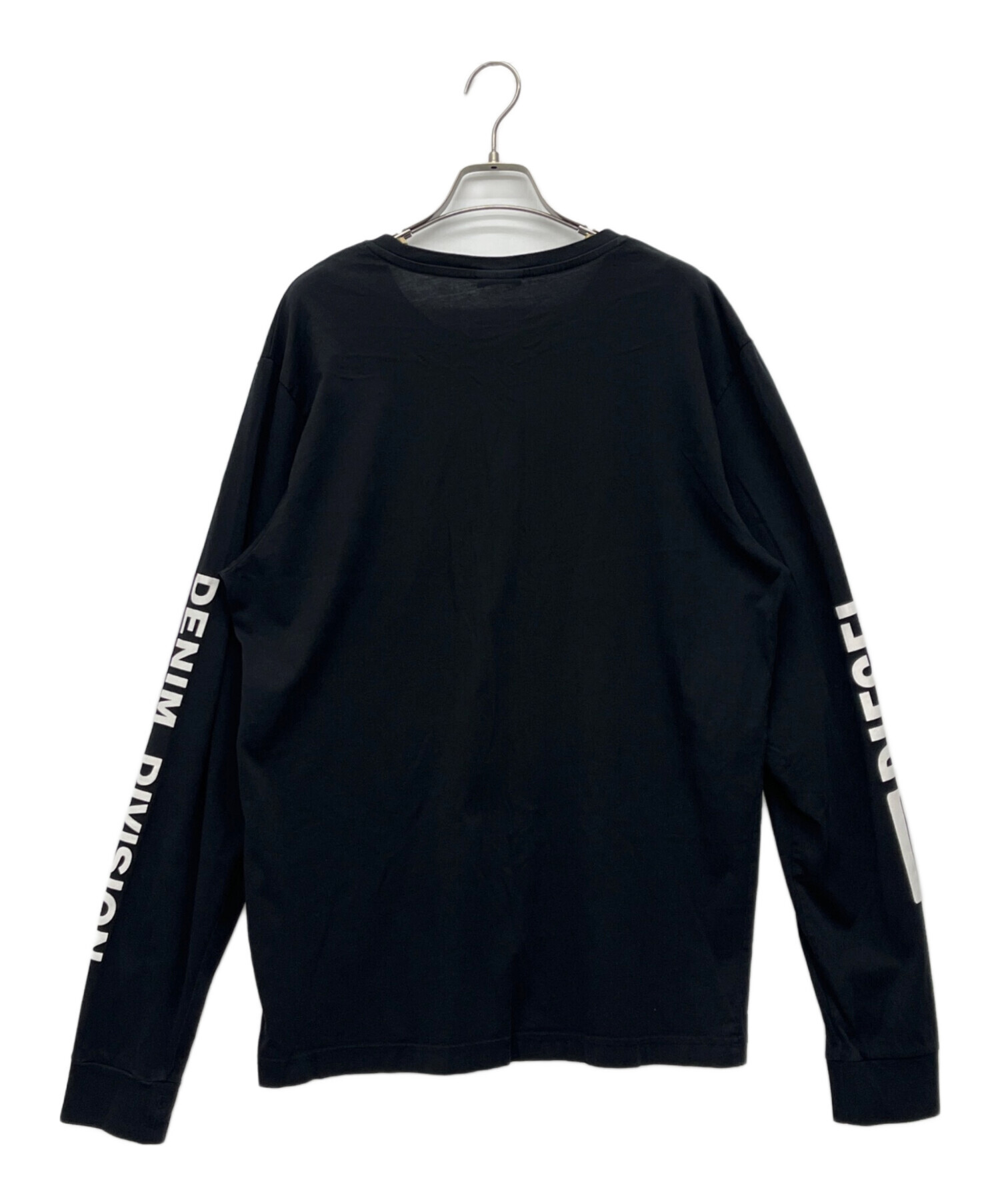 DIESEL ブラック 長袖カットソー 中古・古着通販】DIESEL (ディーゼル) 長袖カットソー ブラック サイズ