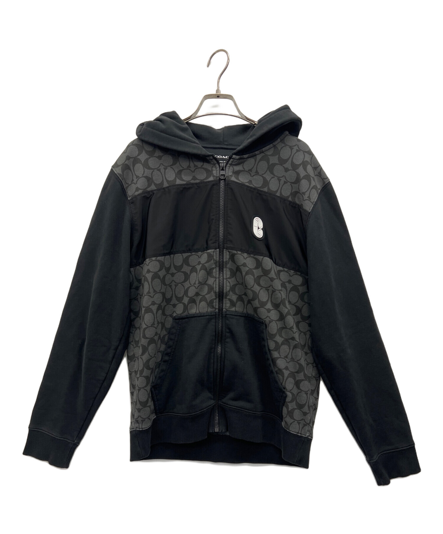 中古・古着通販】COACH (コーチ) フルジップ フーディー ブラック 